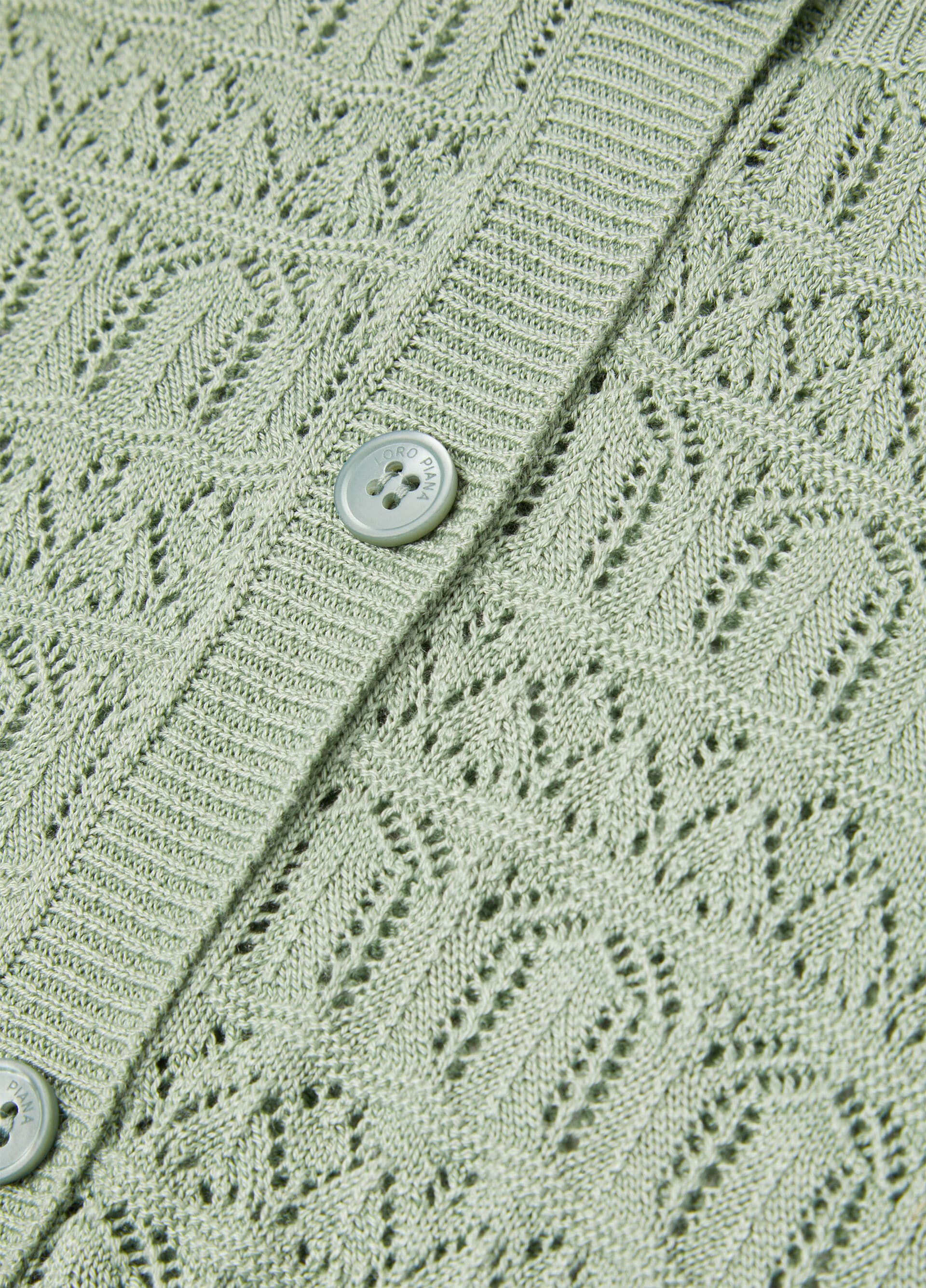 Kid's Daisy Cardigan - Jade Green