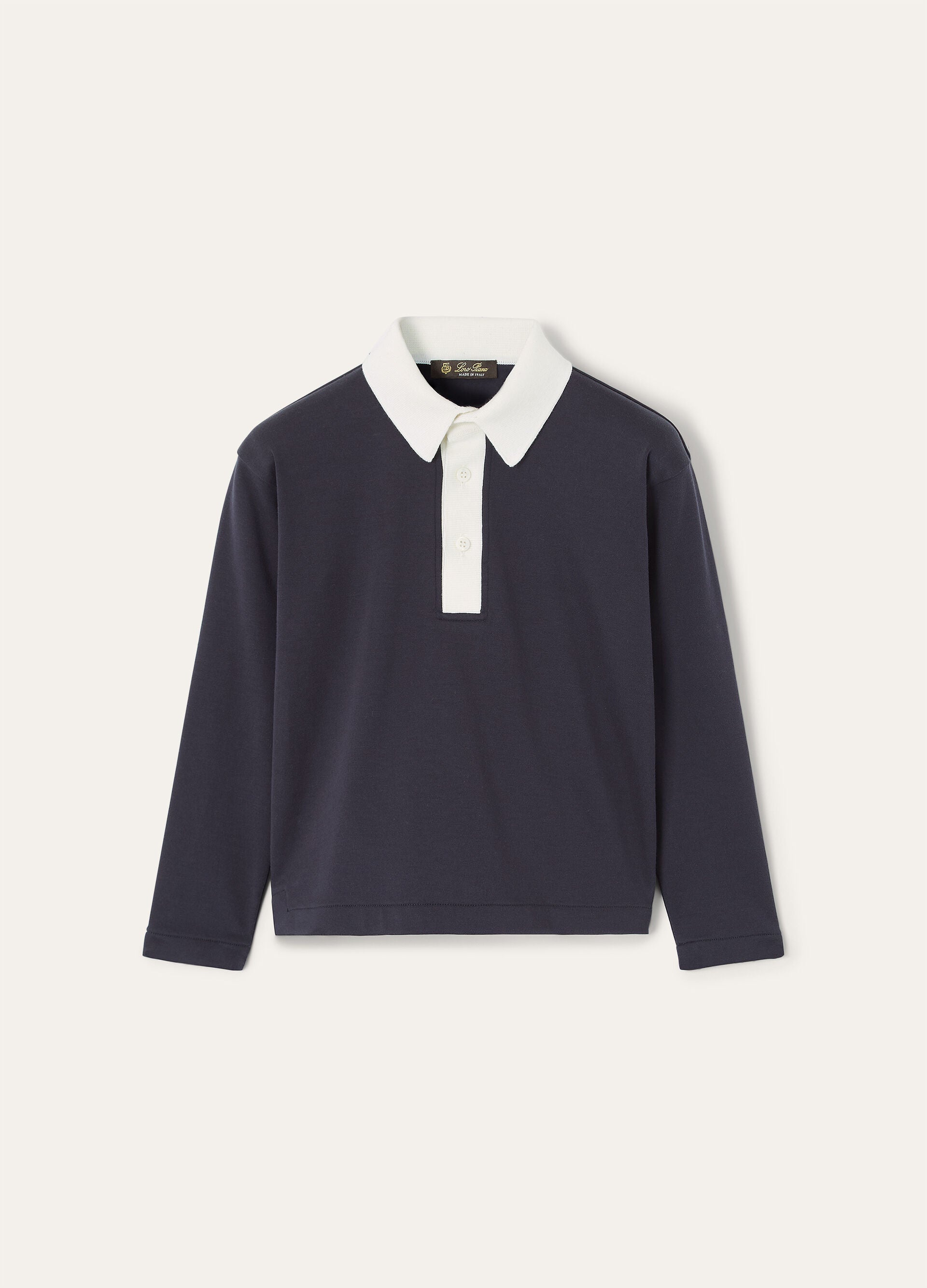 Kid's Playground Polo Shirt - Navy Blue/White