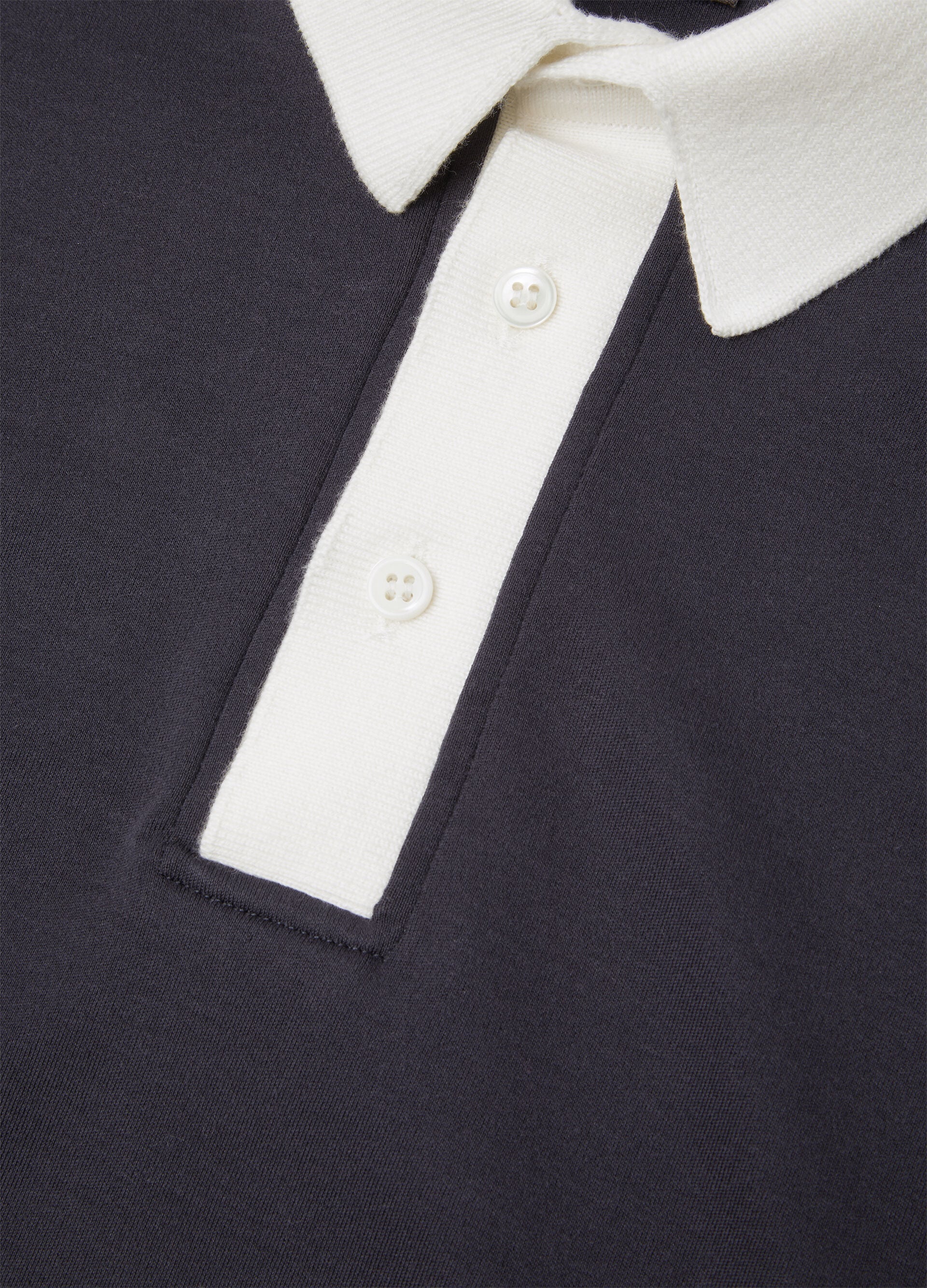 Kid's Playground Polo Shirt - Navy Blue/White