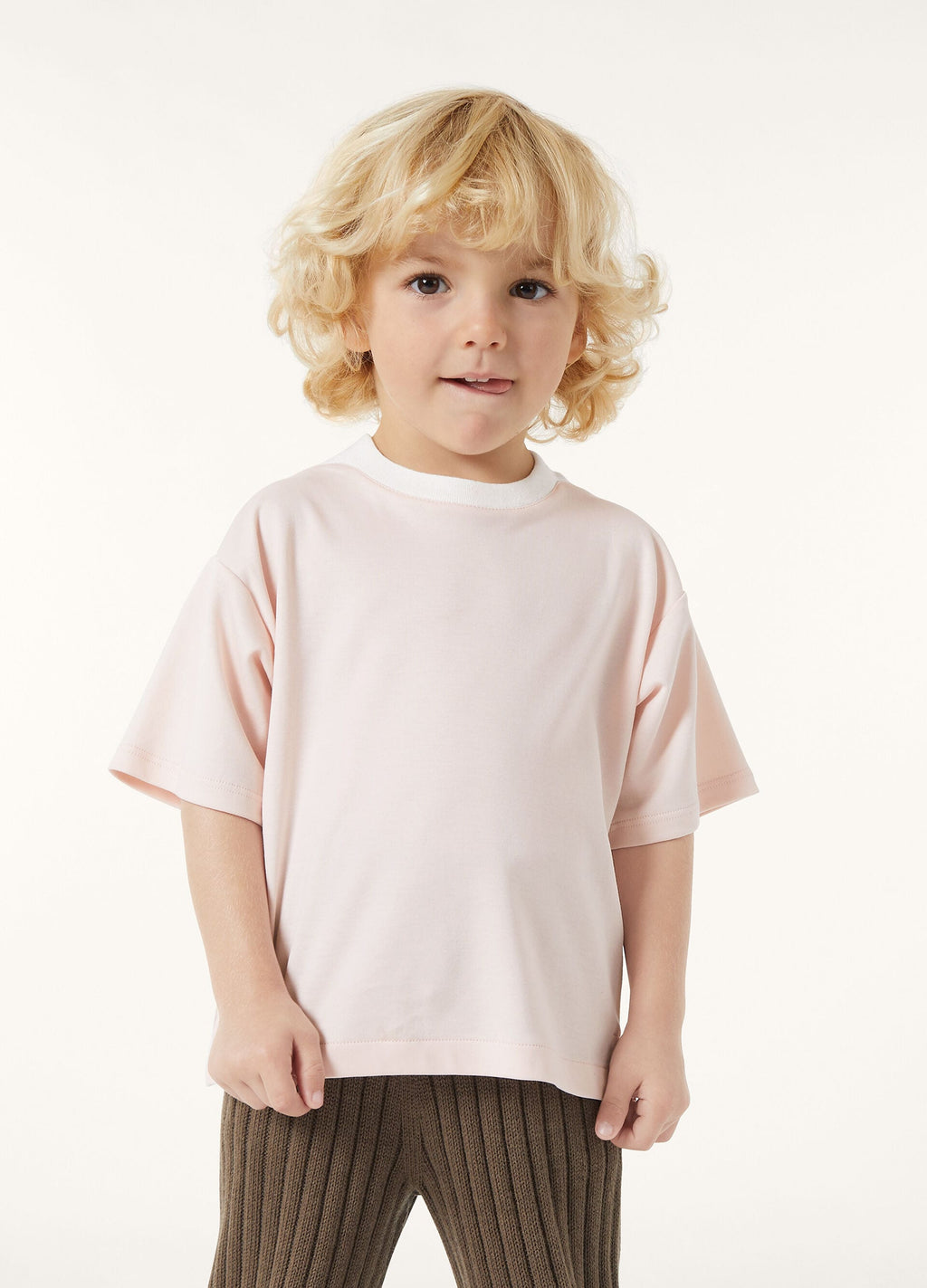 Kid's Playground T-Shirt - Soft Pinkish/White