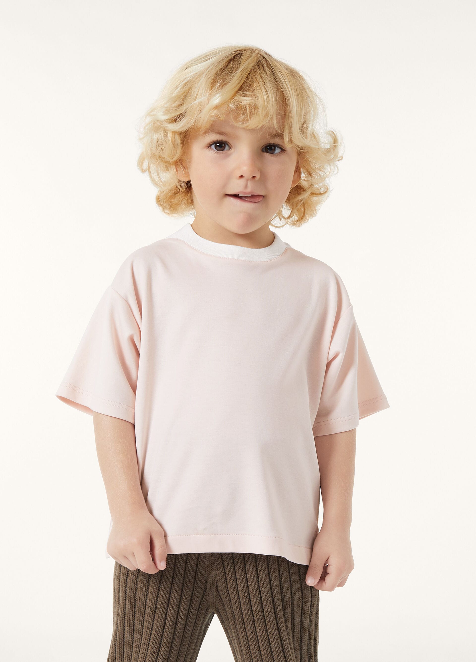 Kid's Playground T-Shirt - Soft Pinkish/White