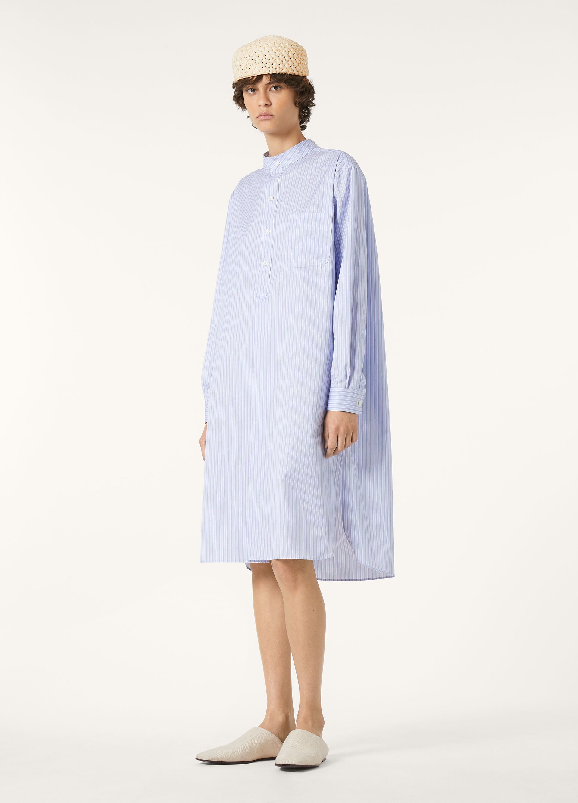 Catlin Dress - Blue Stripes