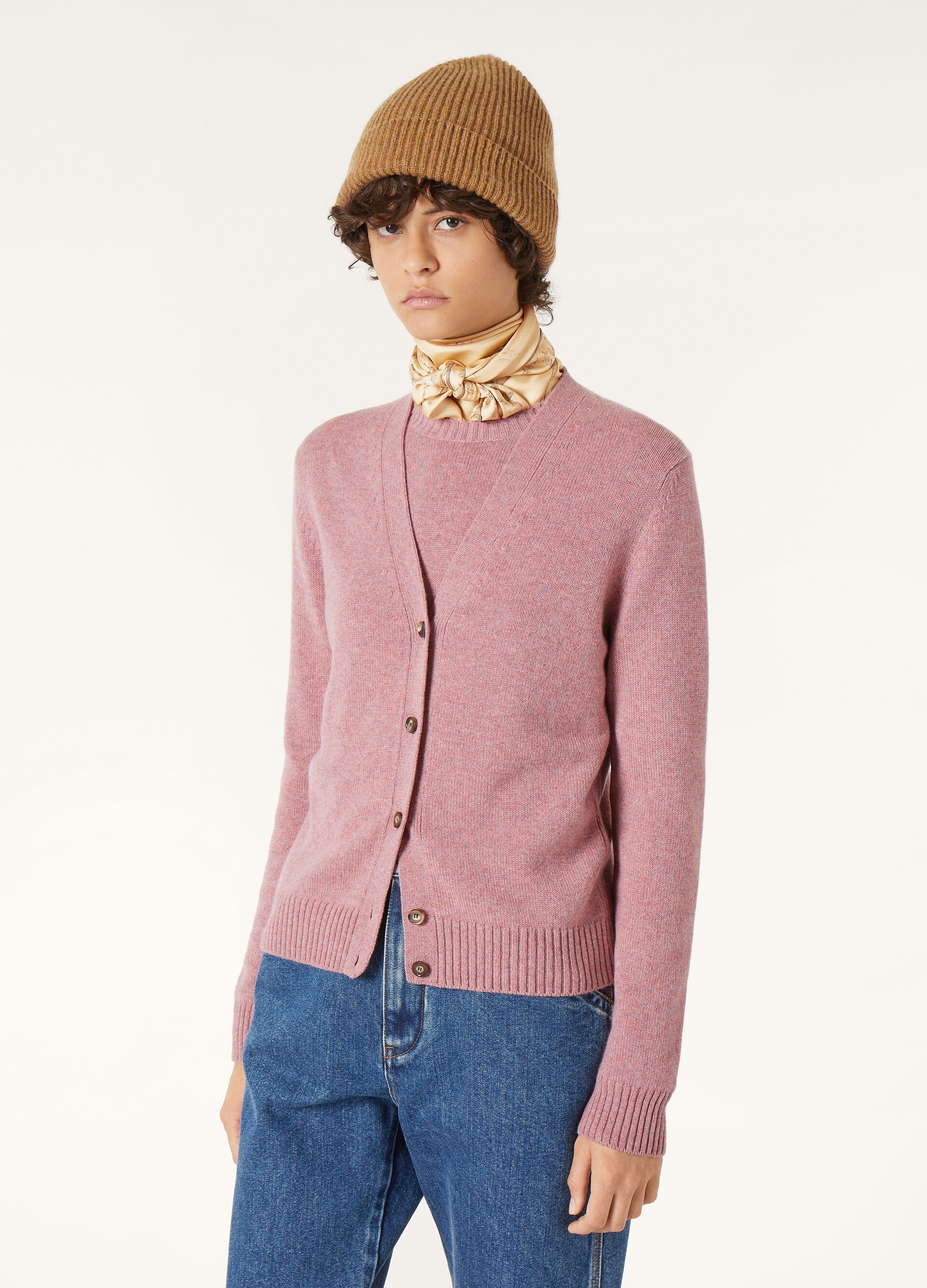 Parksville Cardigan - Purple Chips Melange