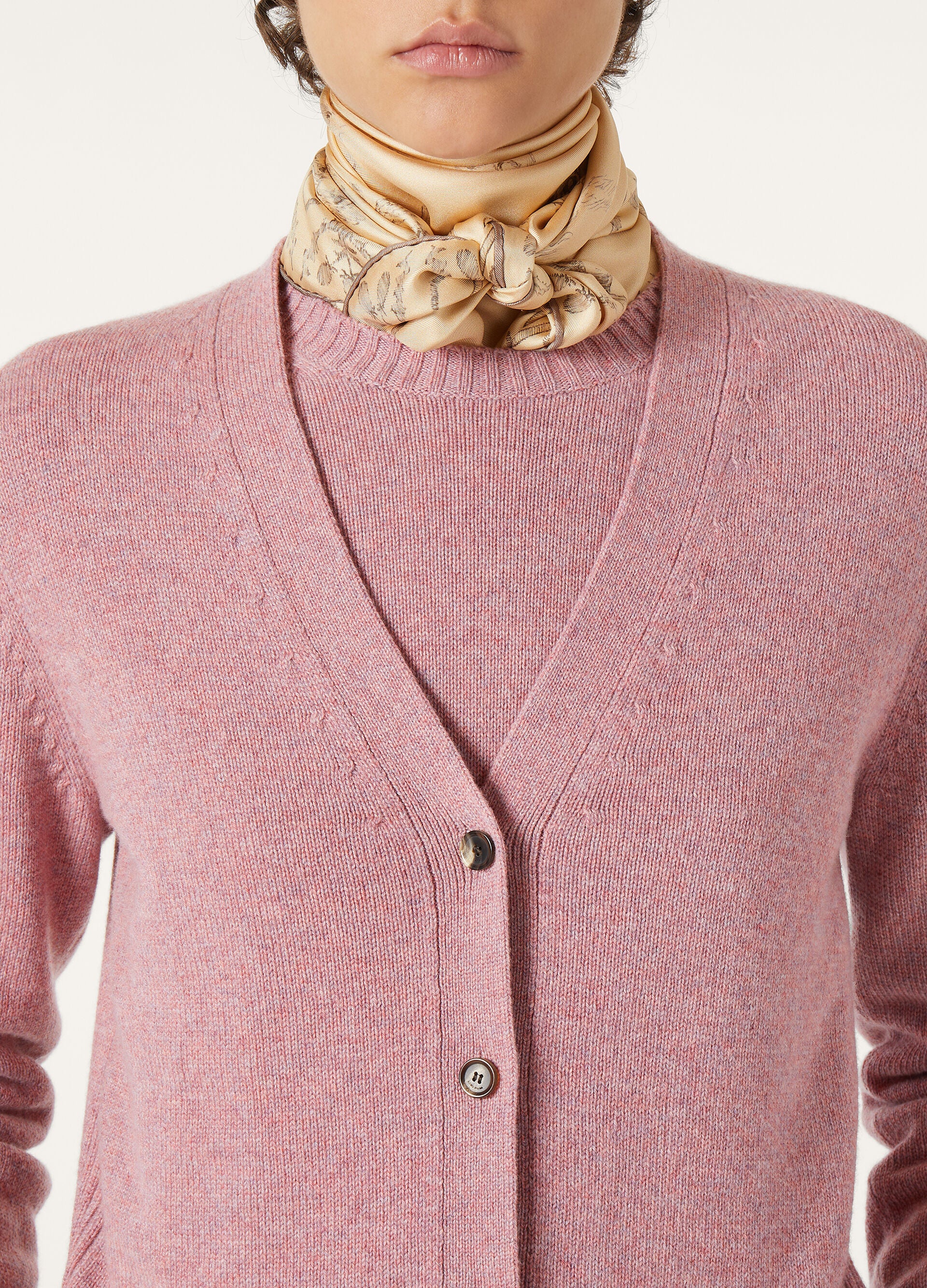 Parksville Cardigan - Purple Chips Melange