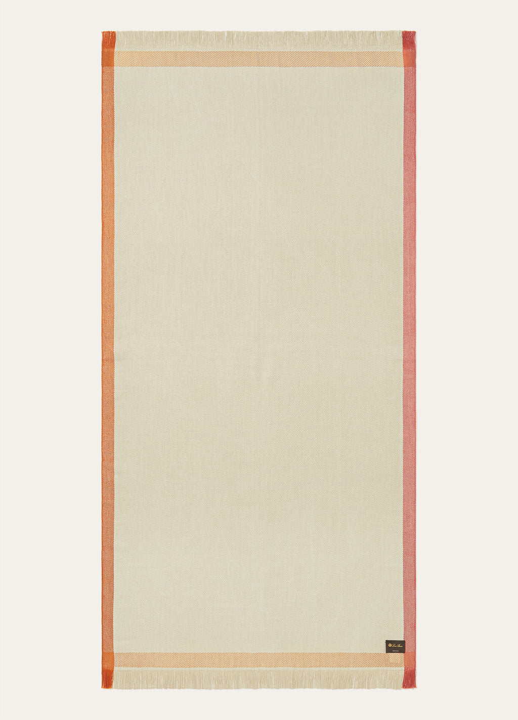 Four in Hand Beach Towel - Natural Linen/Light Orange/Rame/Red