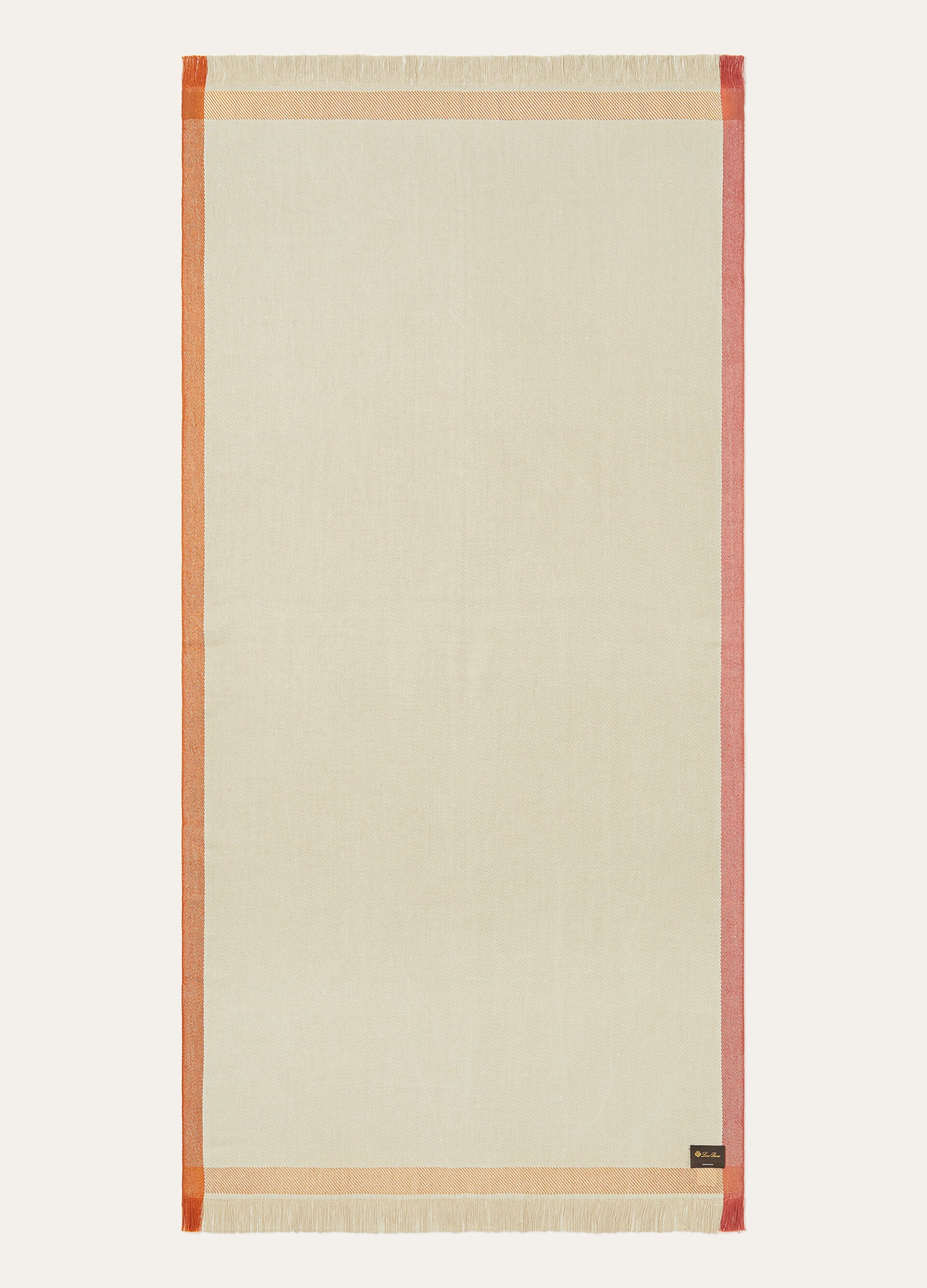 Four in Hand Beach Towel - Natural Linen/Light Orange/Rame/Red