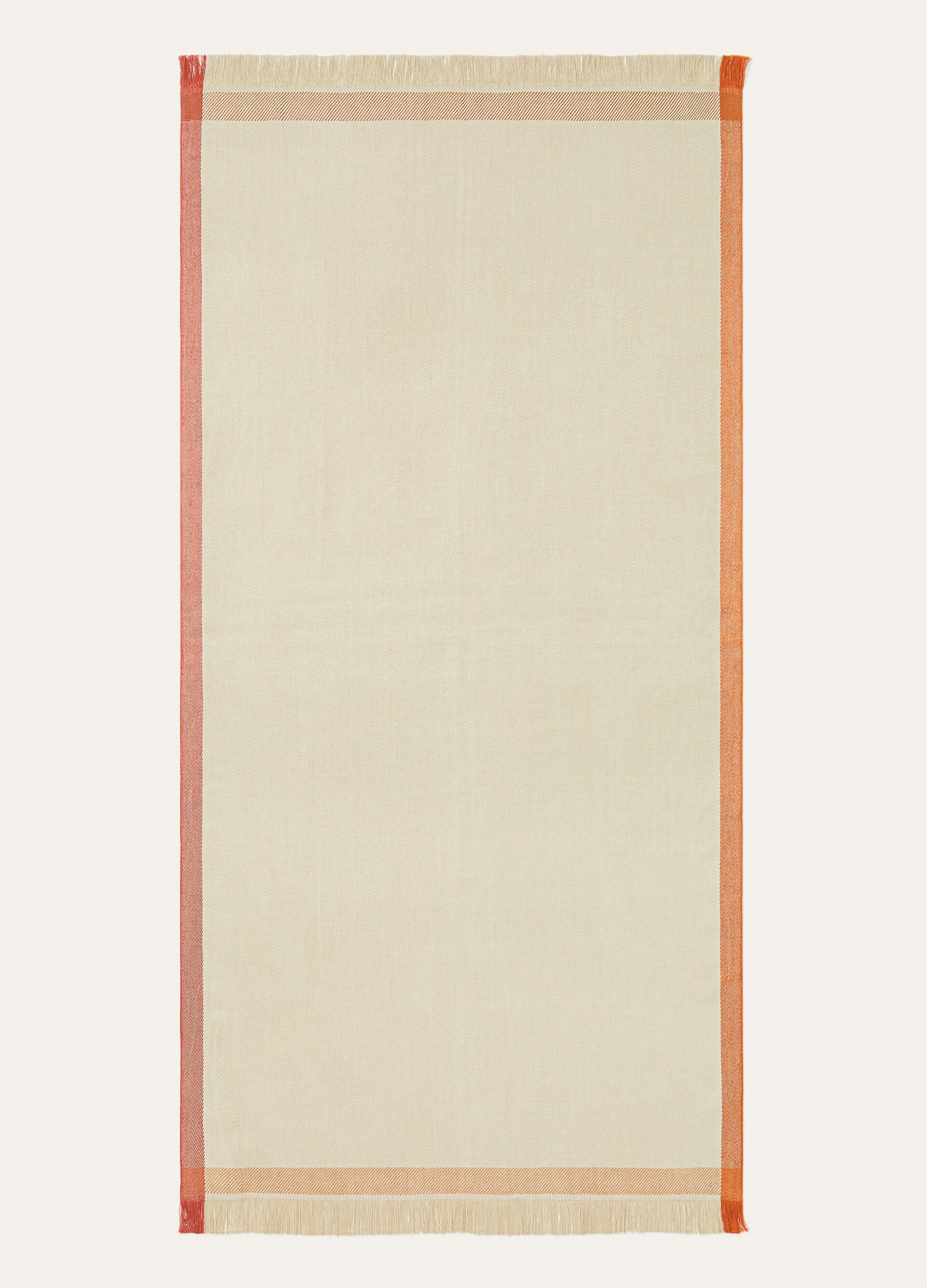 Four in Hand Beach Towel - Natural Linen/Light Orange/Rame/Red