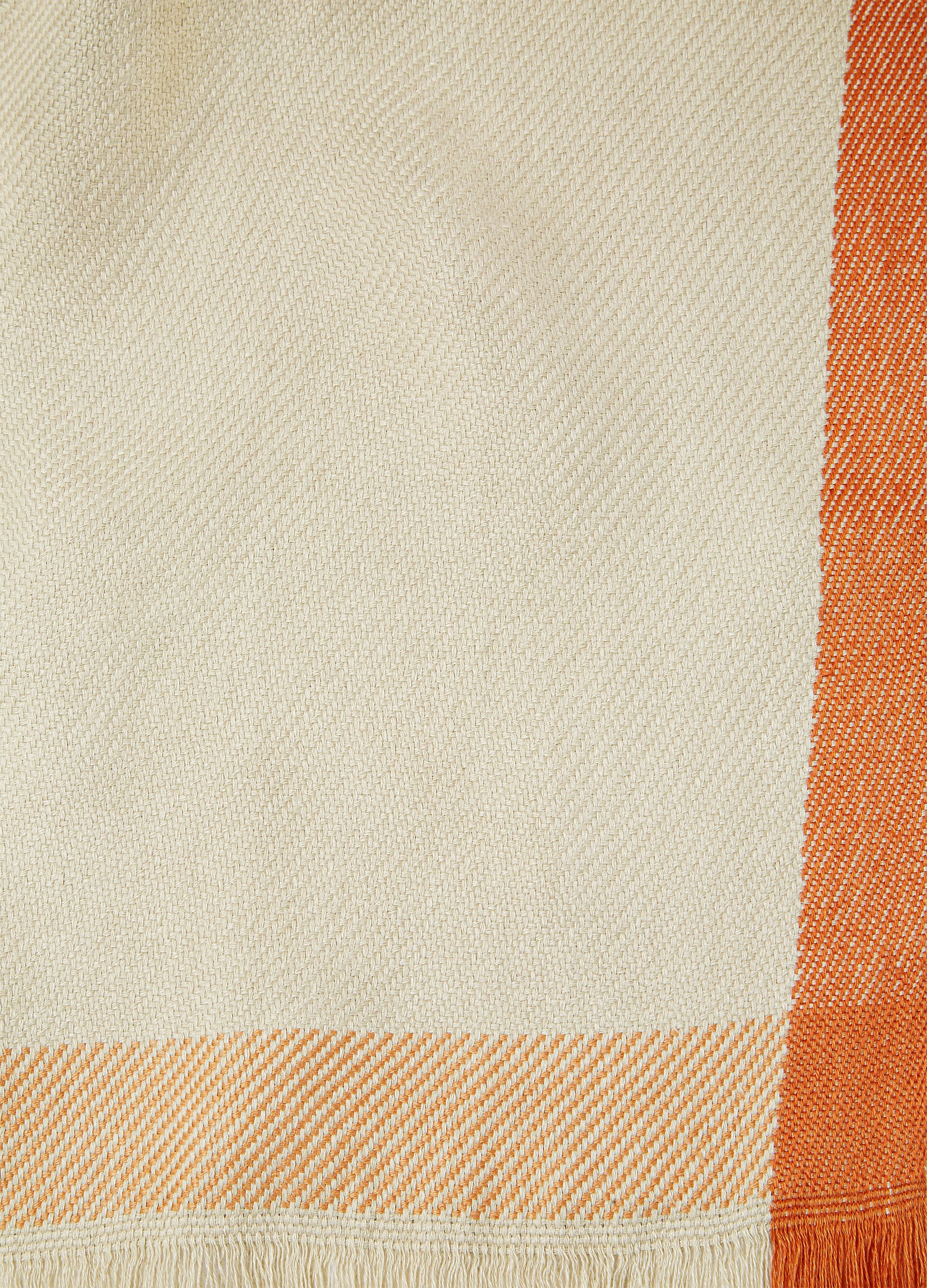 Four in Hand Beach Towel - Natural Linen/Light Orange/Rame/Red