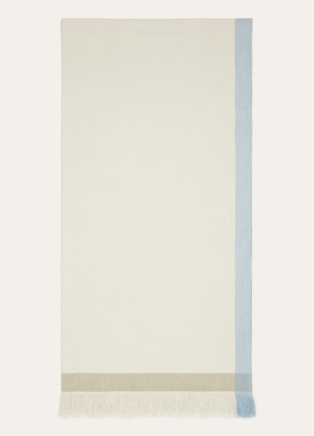 Four in Hand Beach Towel - White/Green/Light Blue/Acqua