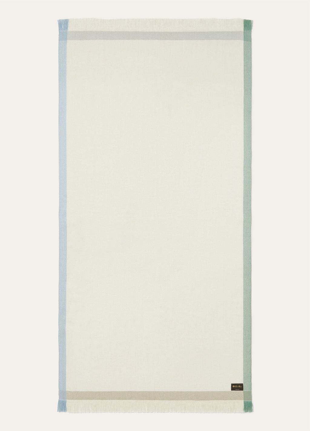 Four in Hand Beach Towel - White/Green/Light Blue/Acqua
