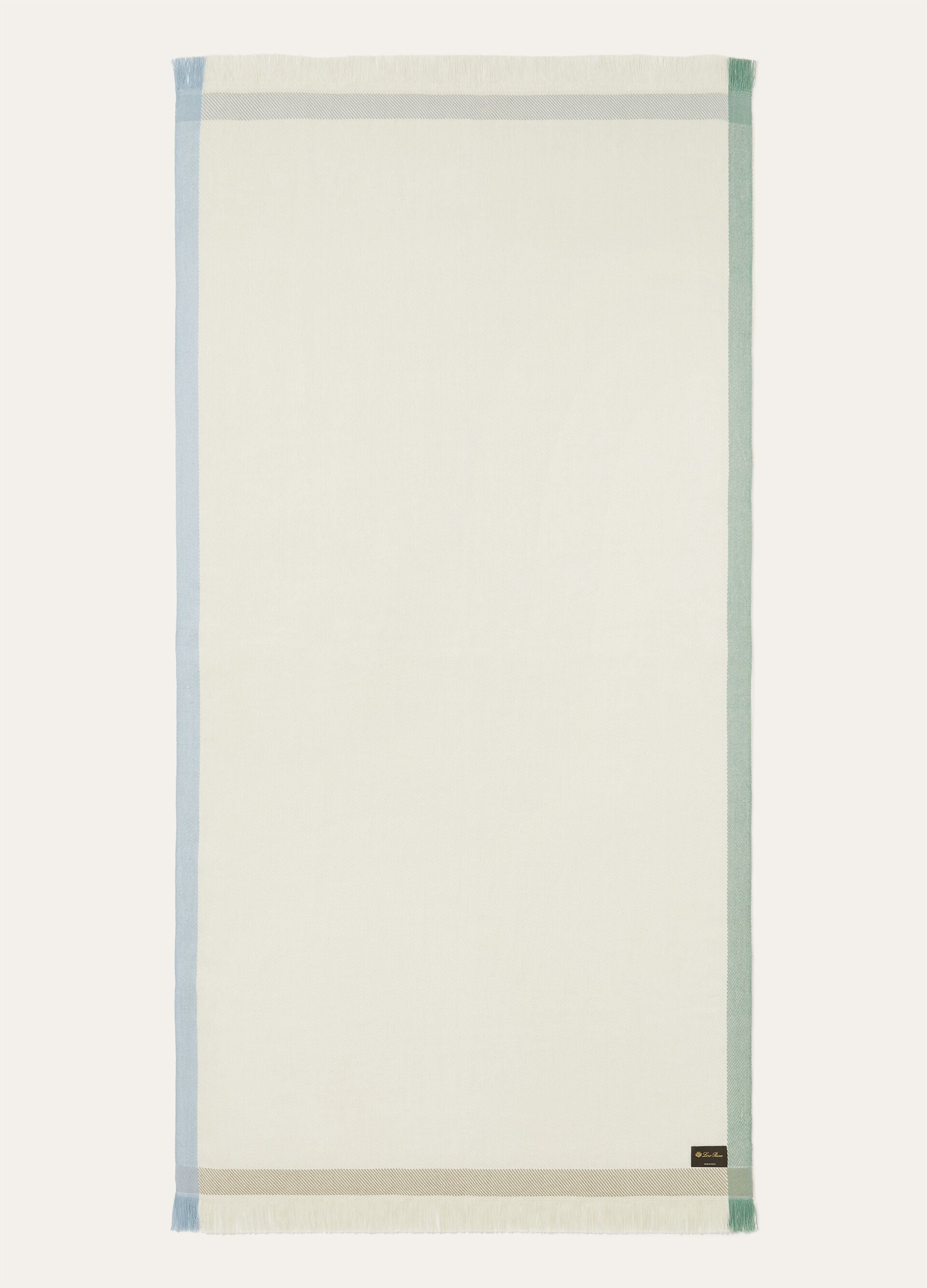 Four in Hand Beach Towel - White/Green/Light Blue/Acqua
