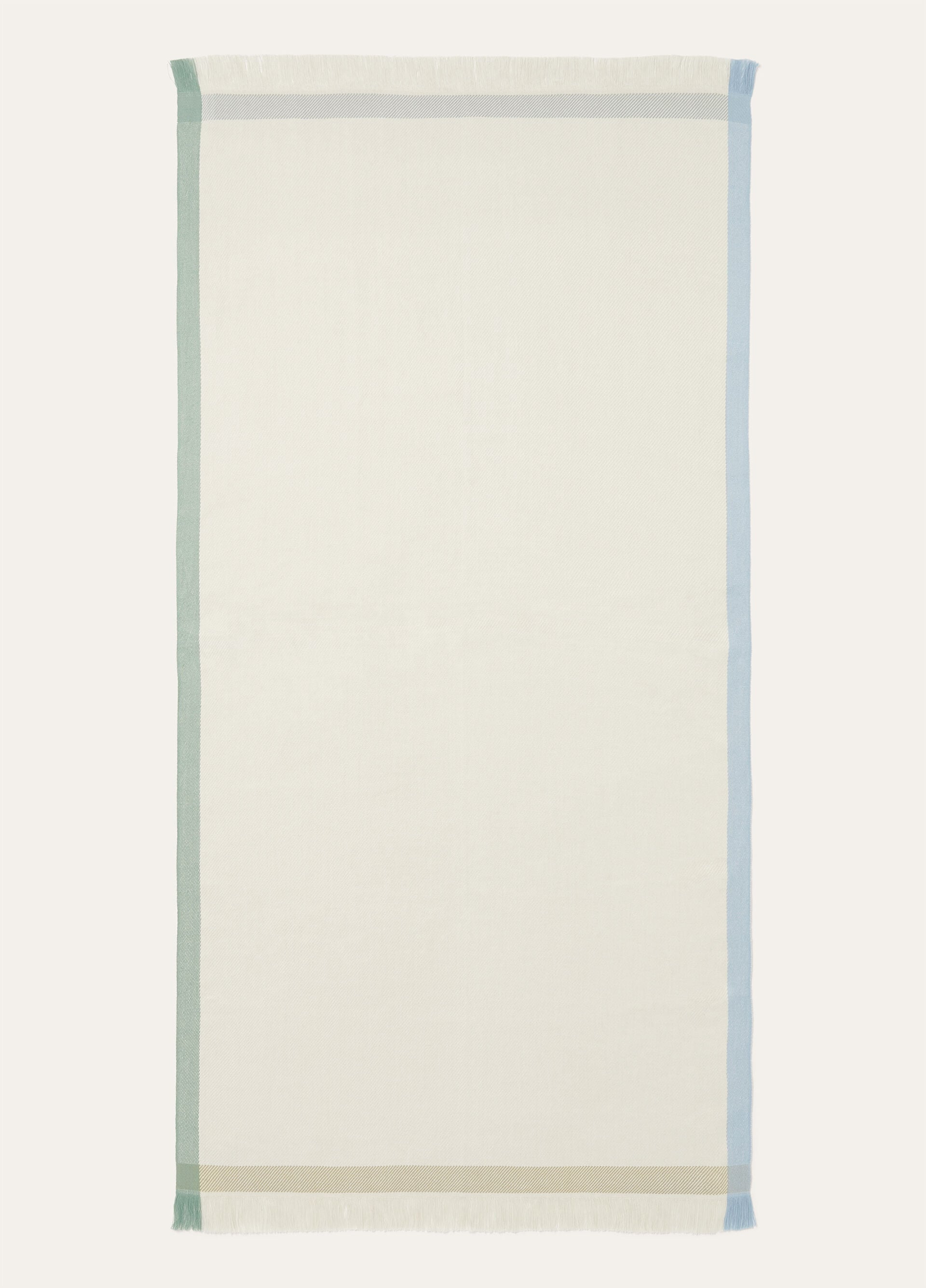 Four in Hand Beach Towel - White/Green/Light Blue/Acqua