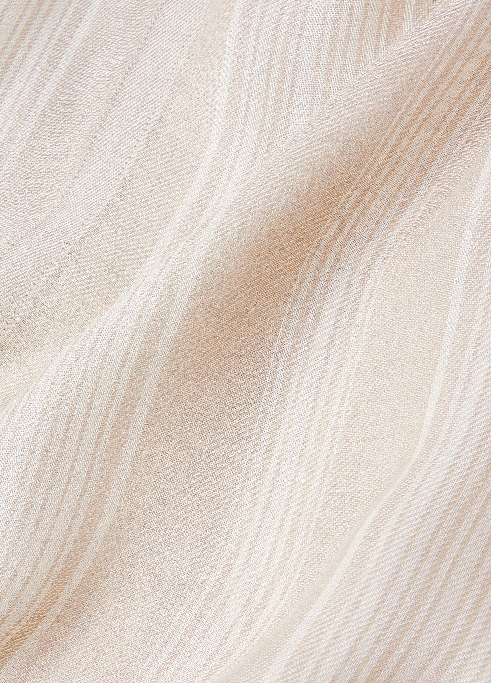 Aida Poncho - Birch Beige/Pristine White