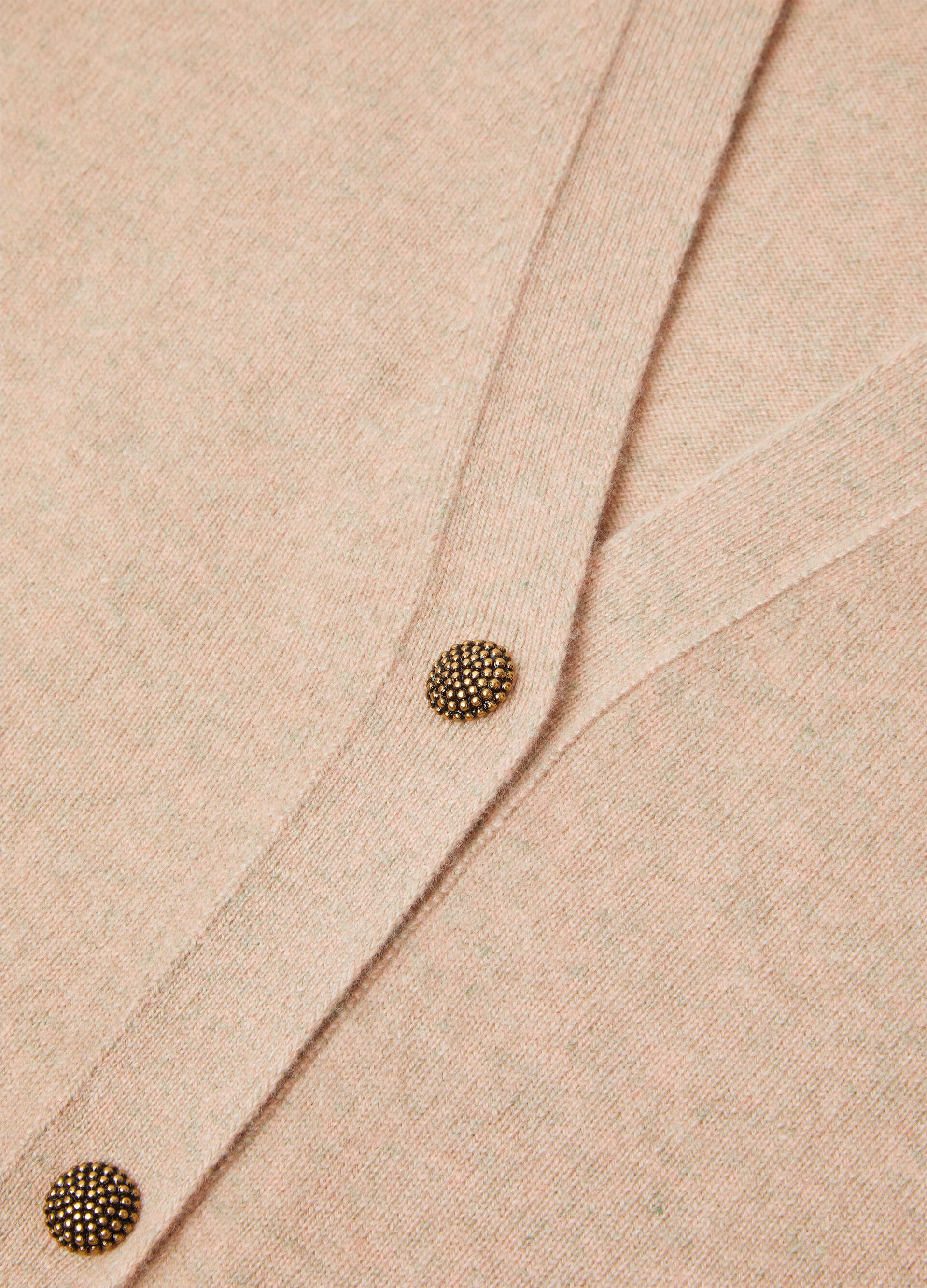 Classic Cardigan - Rosy Granite Melange