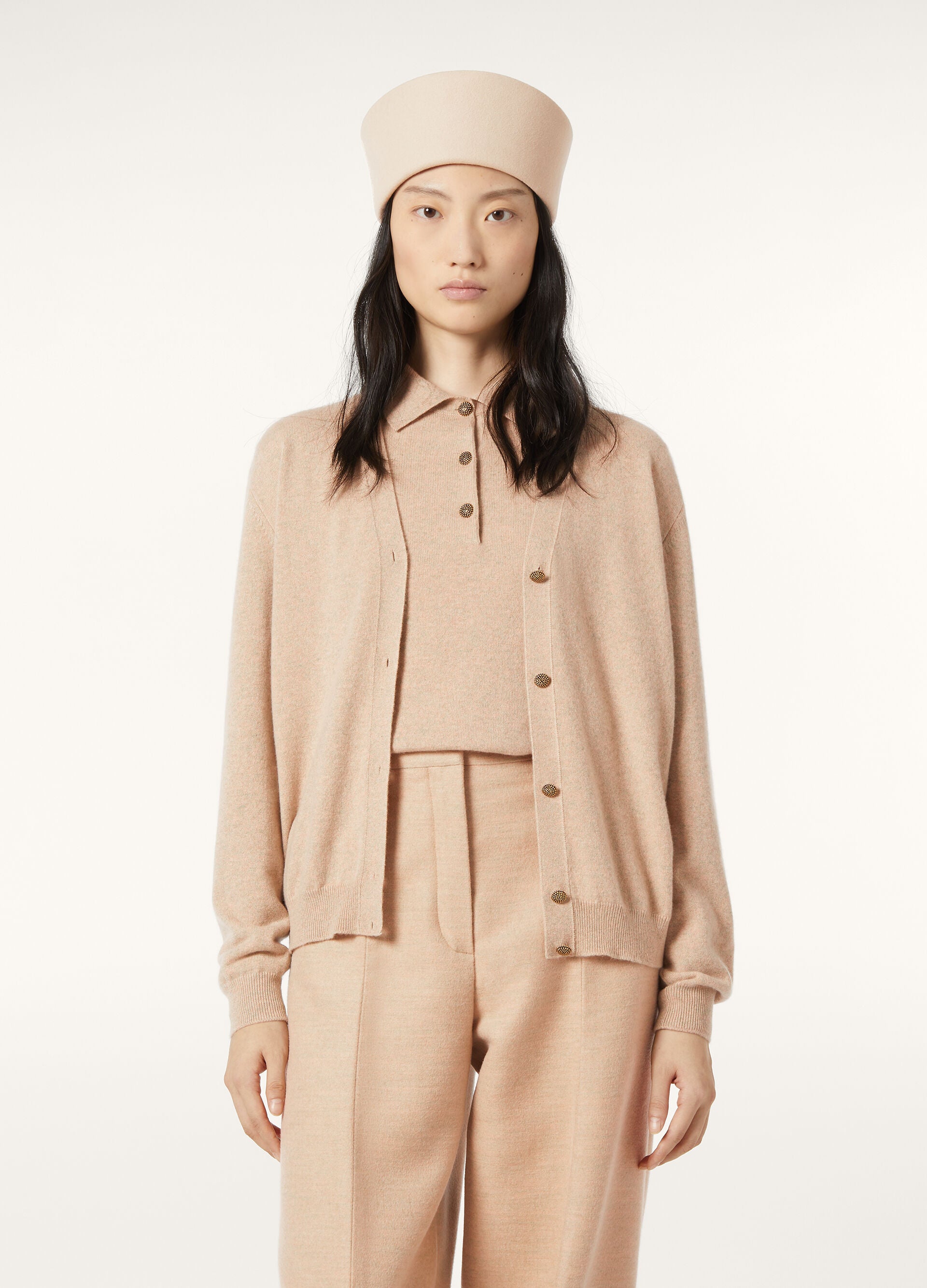 Classic Cardigan - Rosy Granite Melange