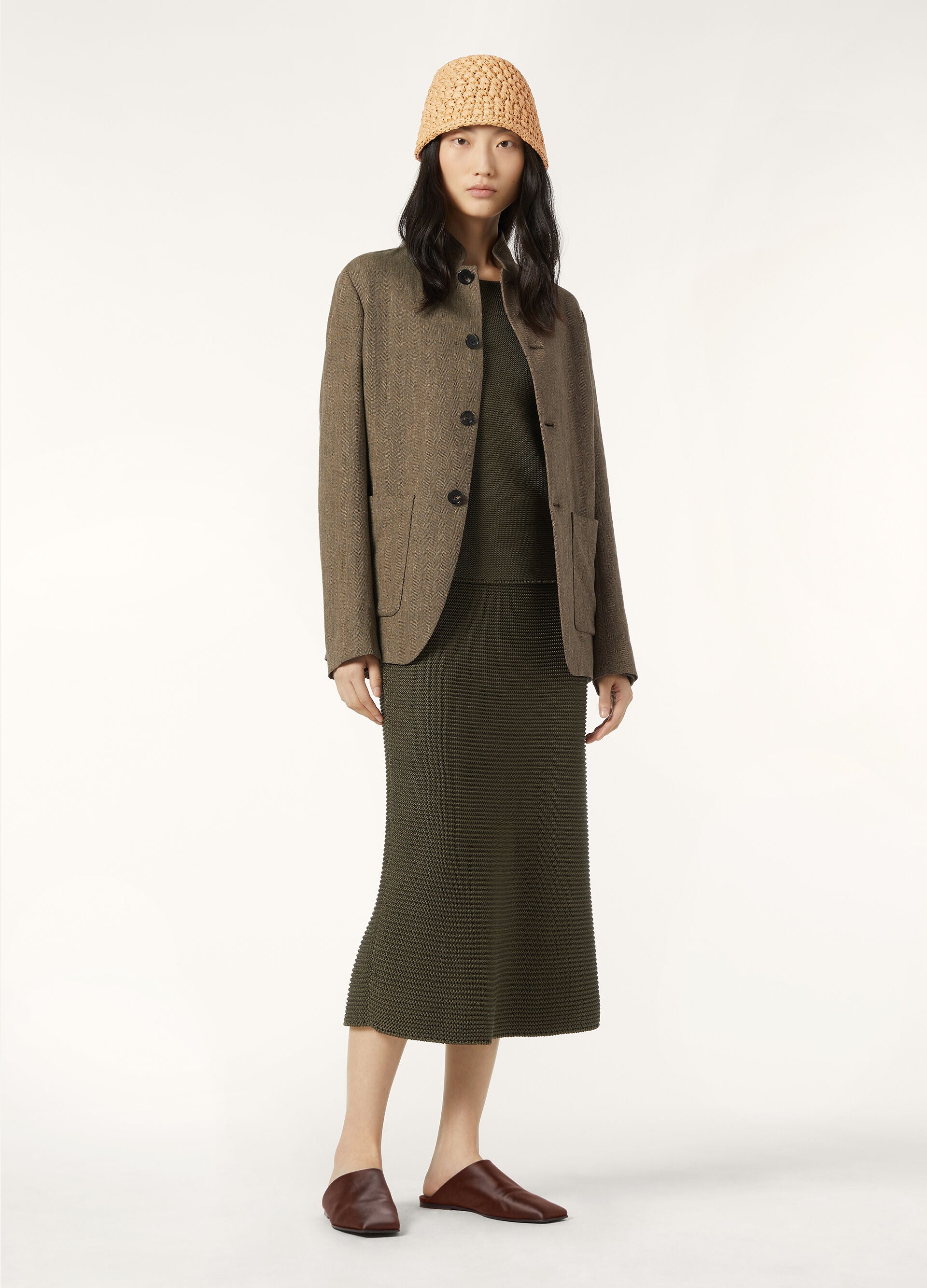 Spagna Jacket - Brown Chevron