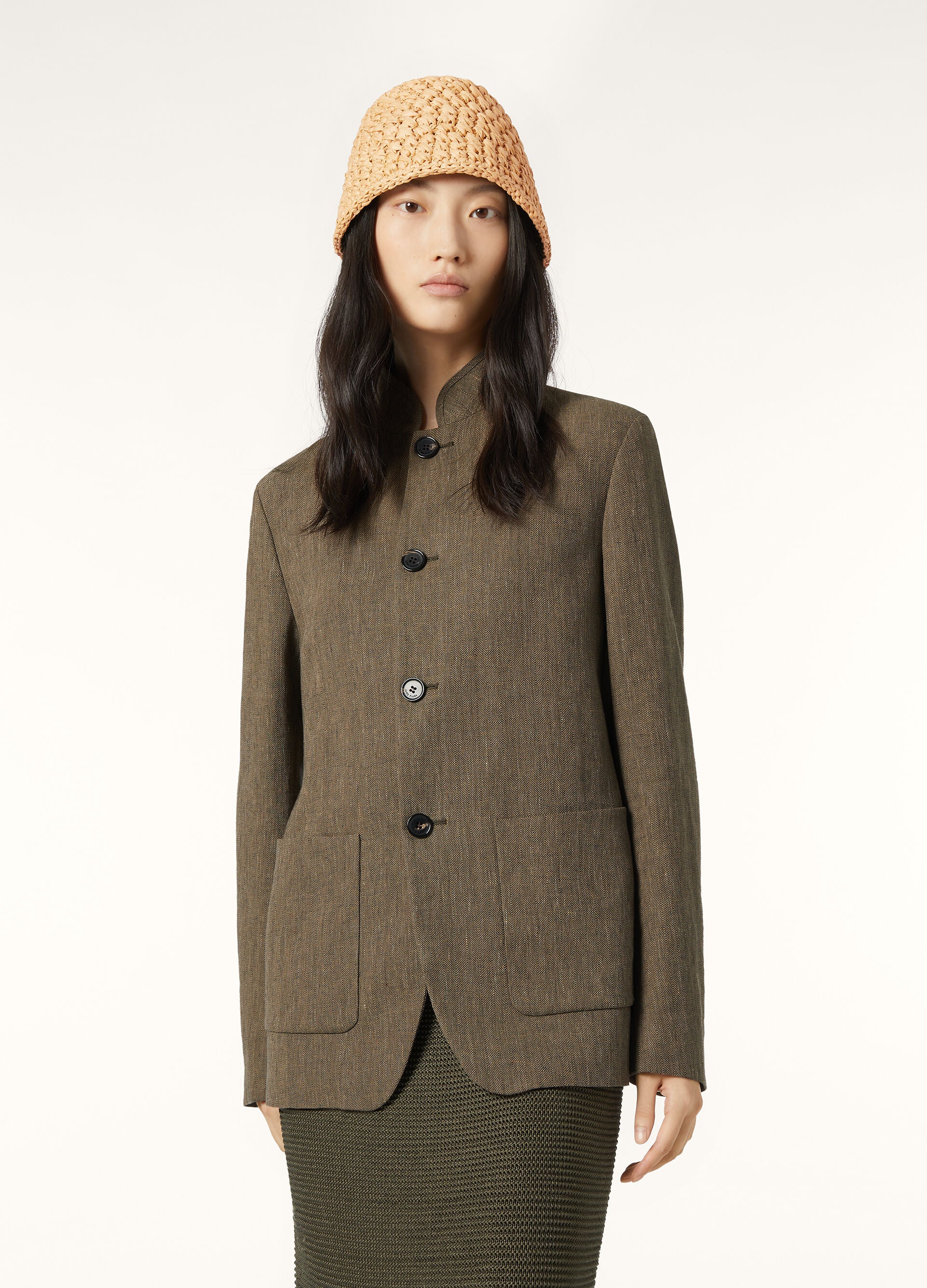 Spagna Jacket - Brown Chevron