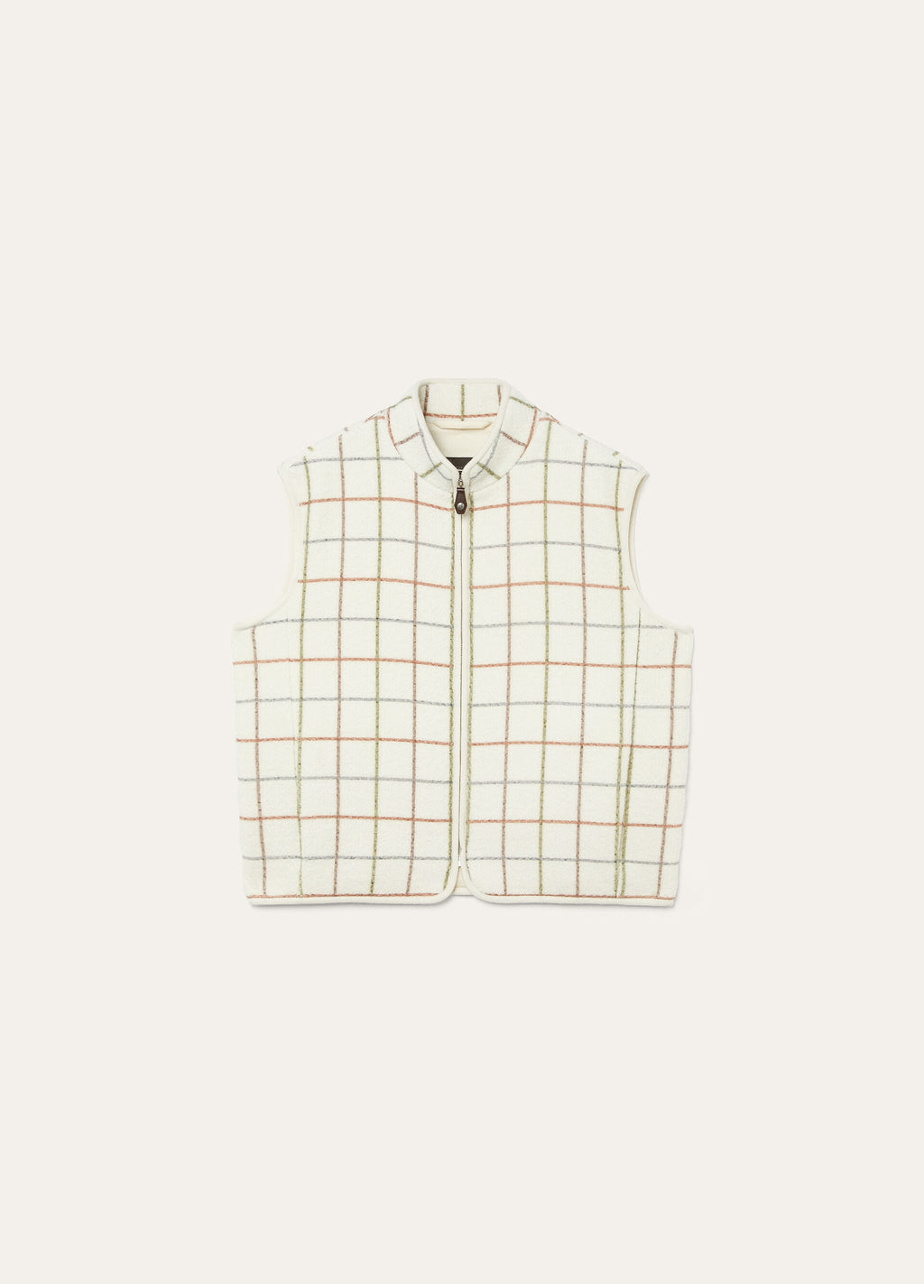 Flores Vest - Belt Printed On Wool
