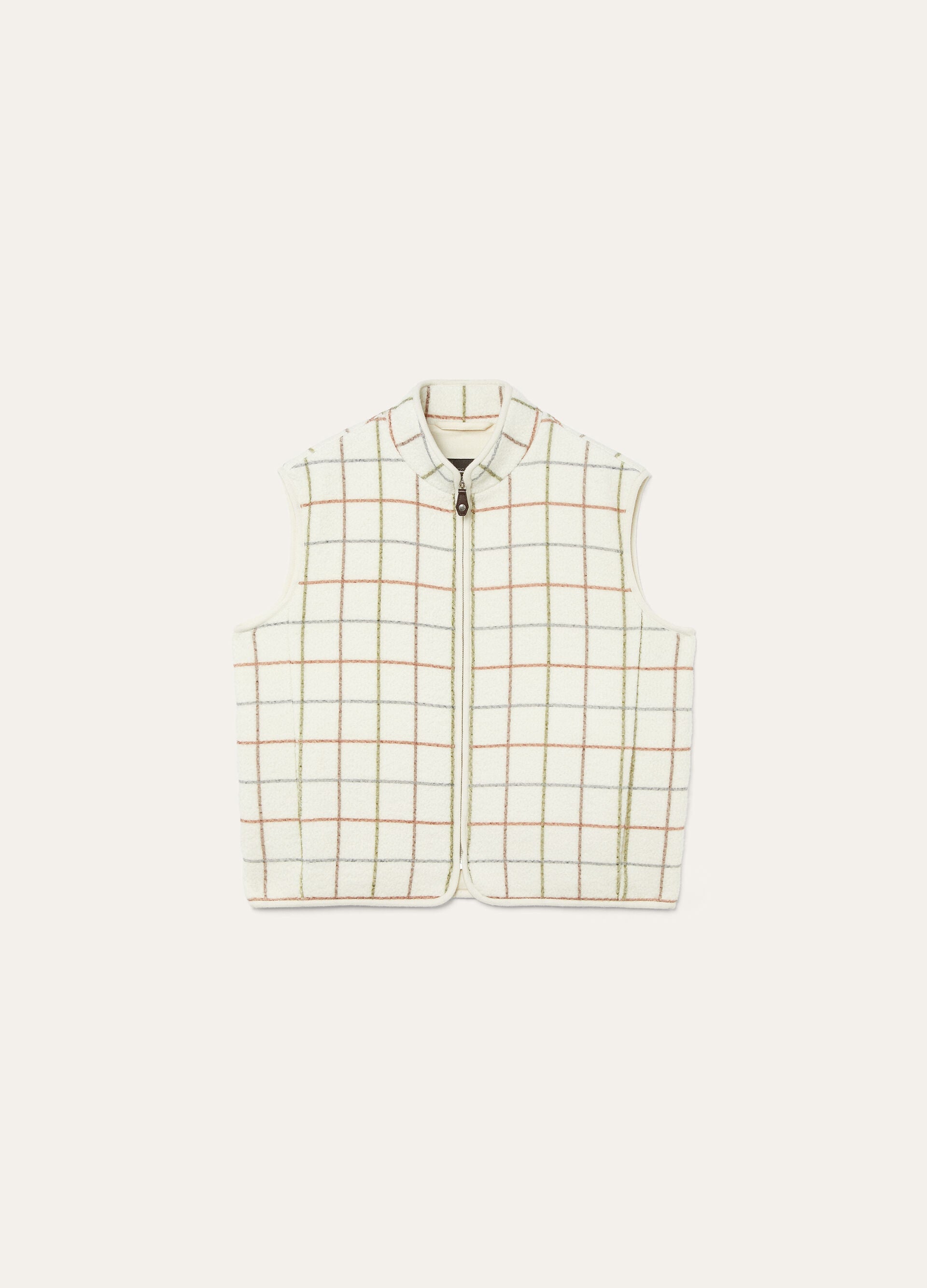 Flores Vest - Belt Printed On Wool