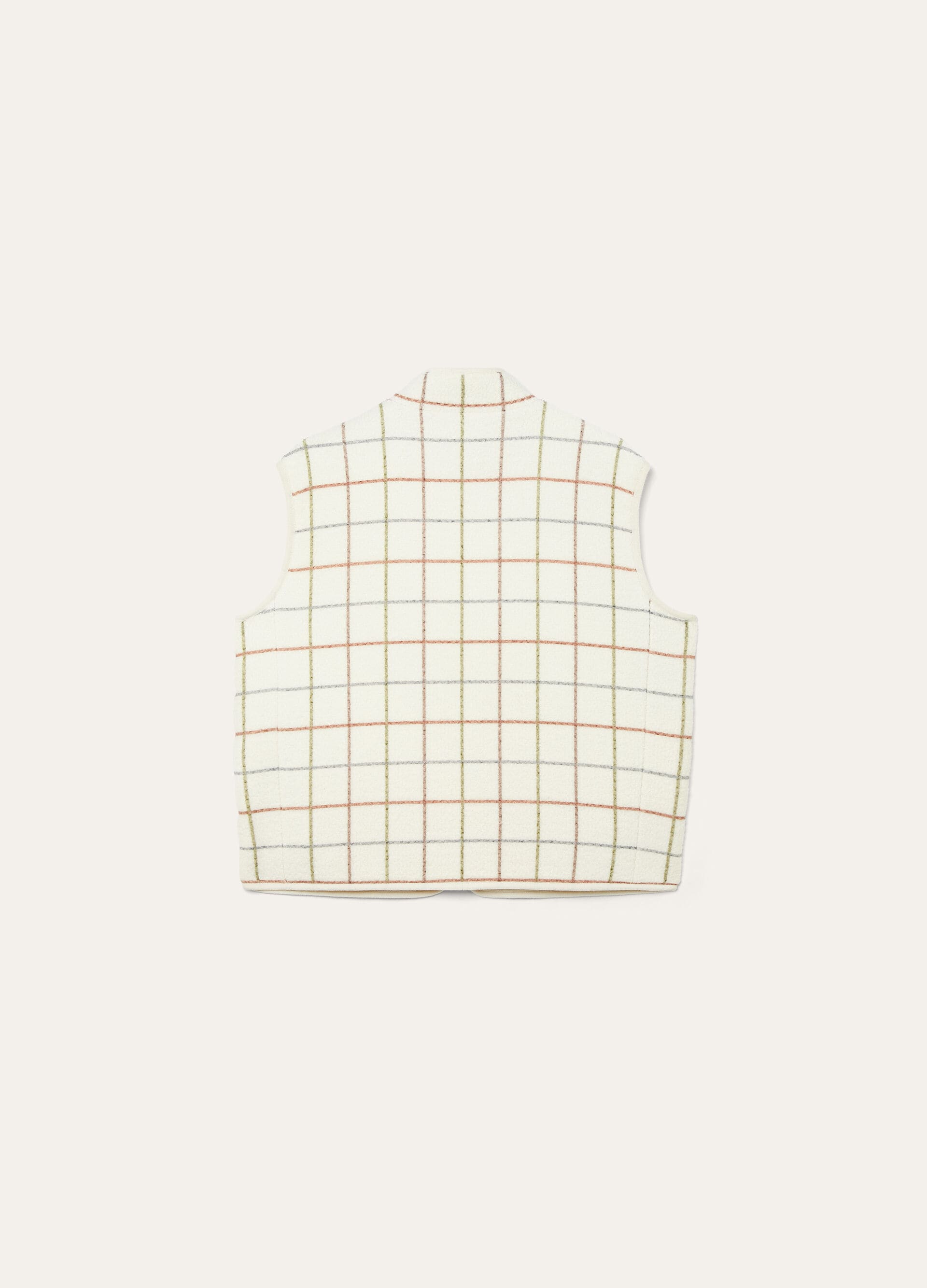Flores Vest - Belt Printed On Wool