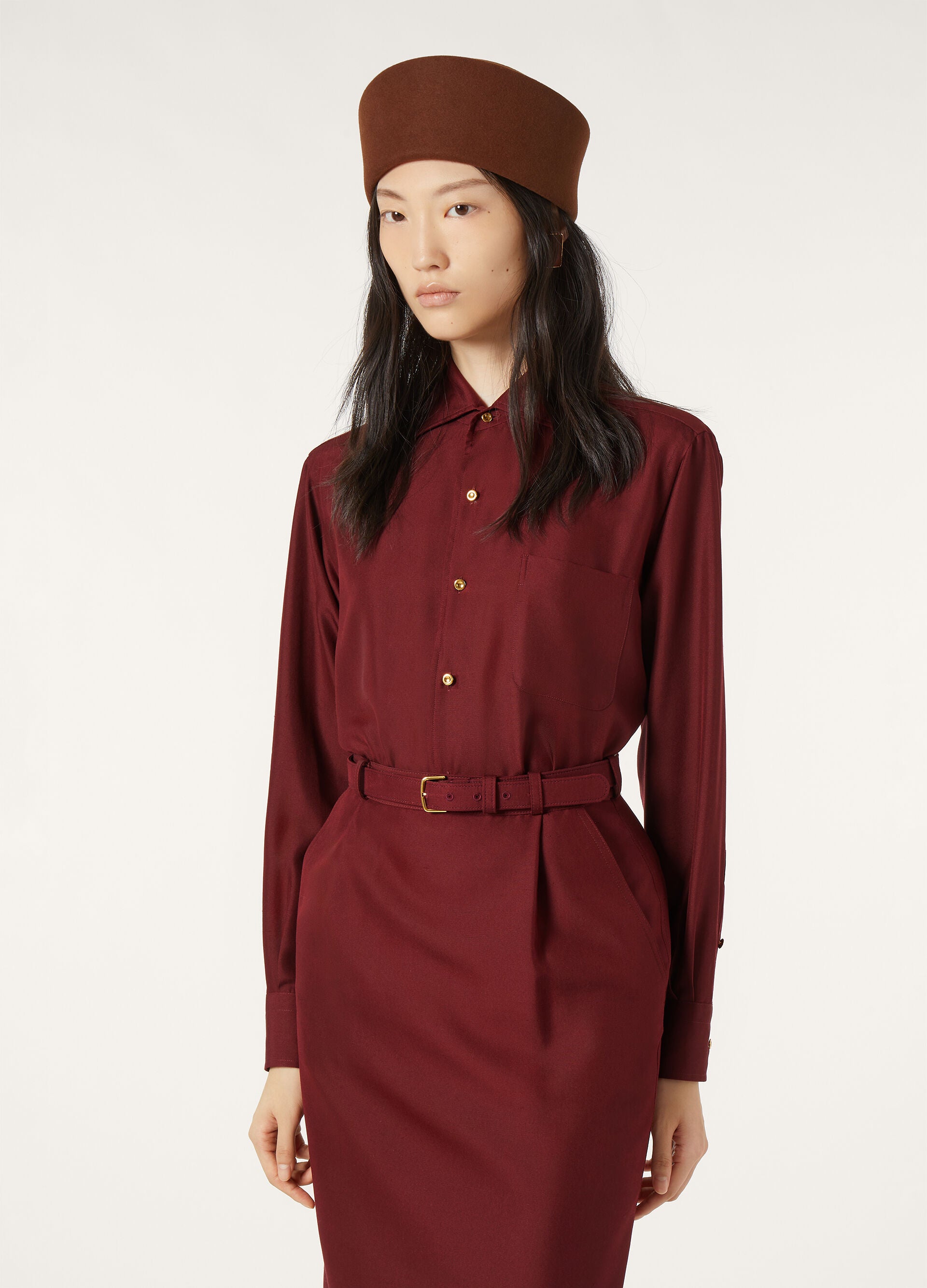 André Shirt - Deep Maroon