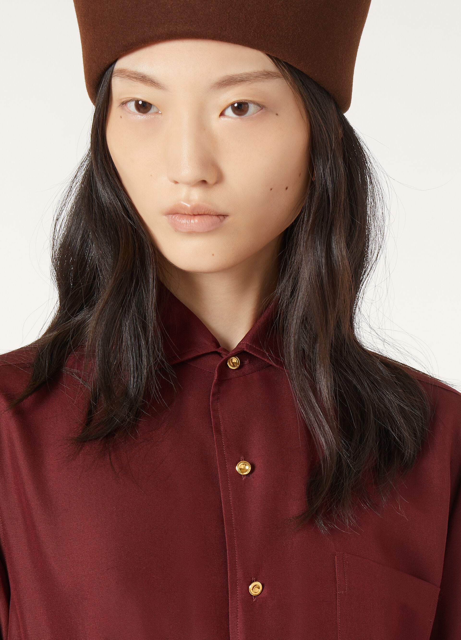 André Shirt - Deep Maroon