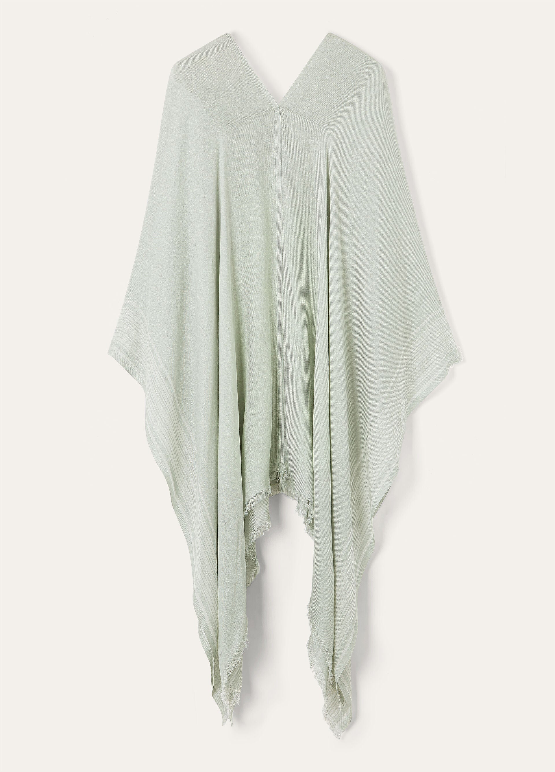 Aida Poncho - Iceberg Green/Pristine White