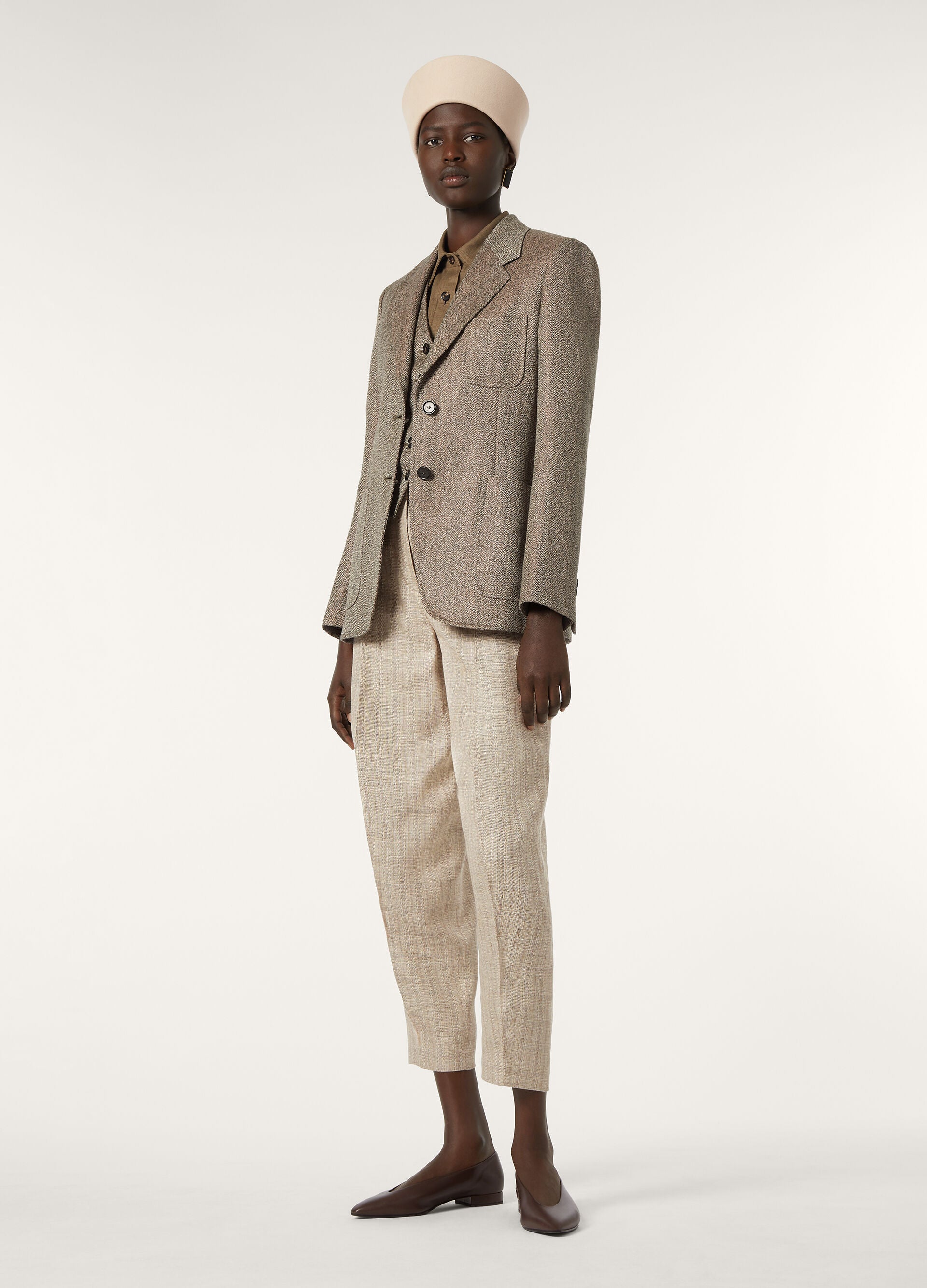 Eleanor Blazer - Cherry Wine/Clear Oyster/Watercress