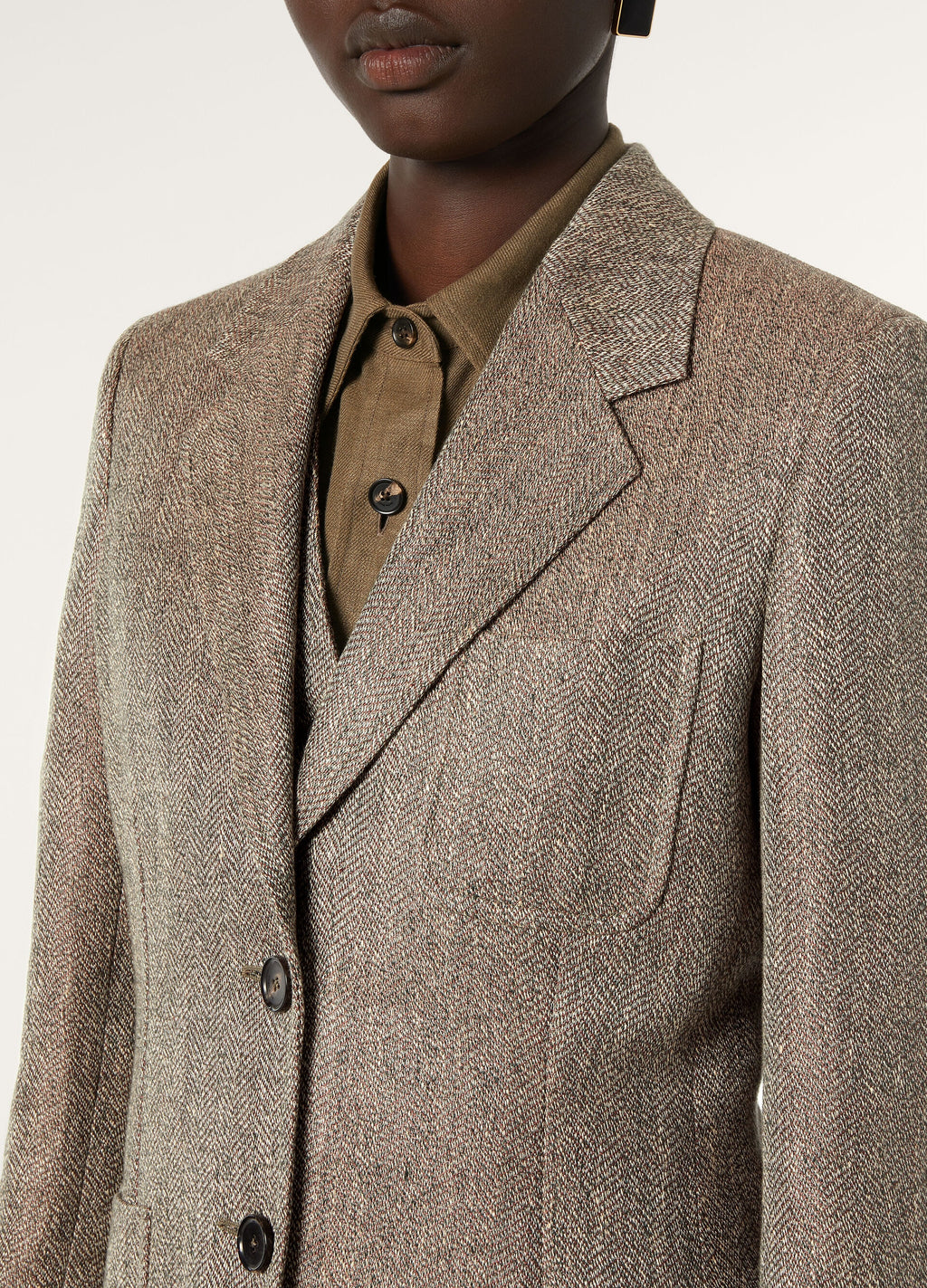 Eleanor Blazer - Cherry Wine/Clear Oyster/Watercress