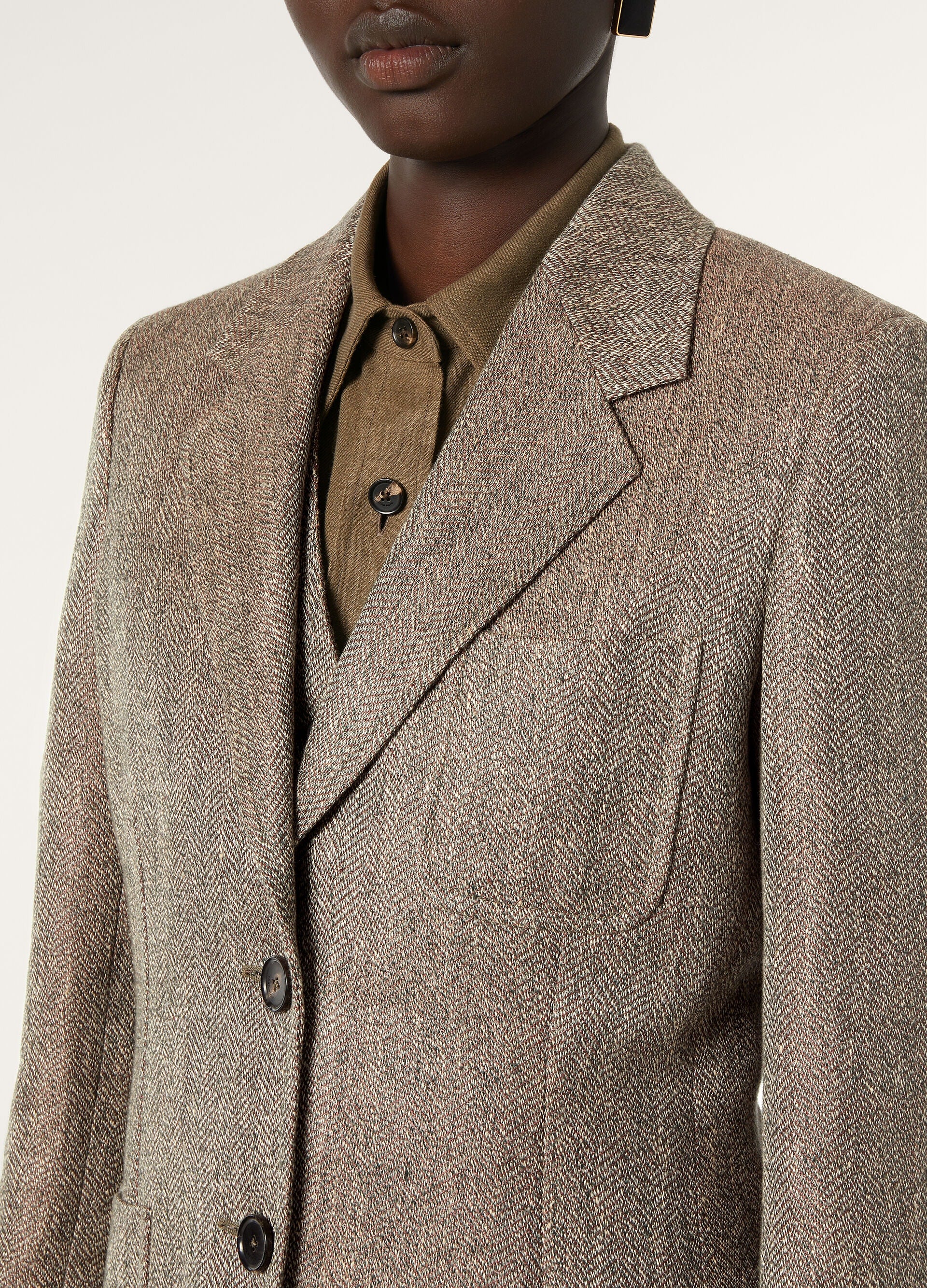 Eleanor Blazer - Cherry Wine/Clear Oyster/Watercress