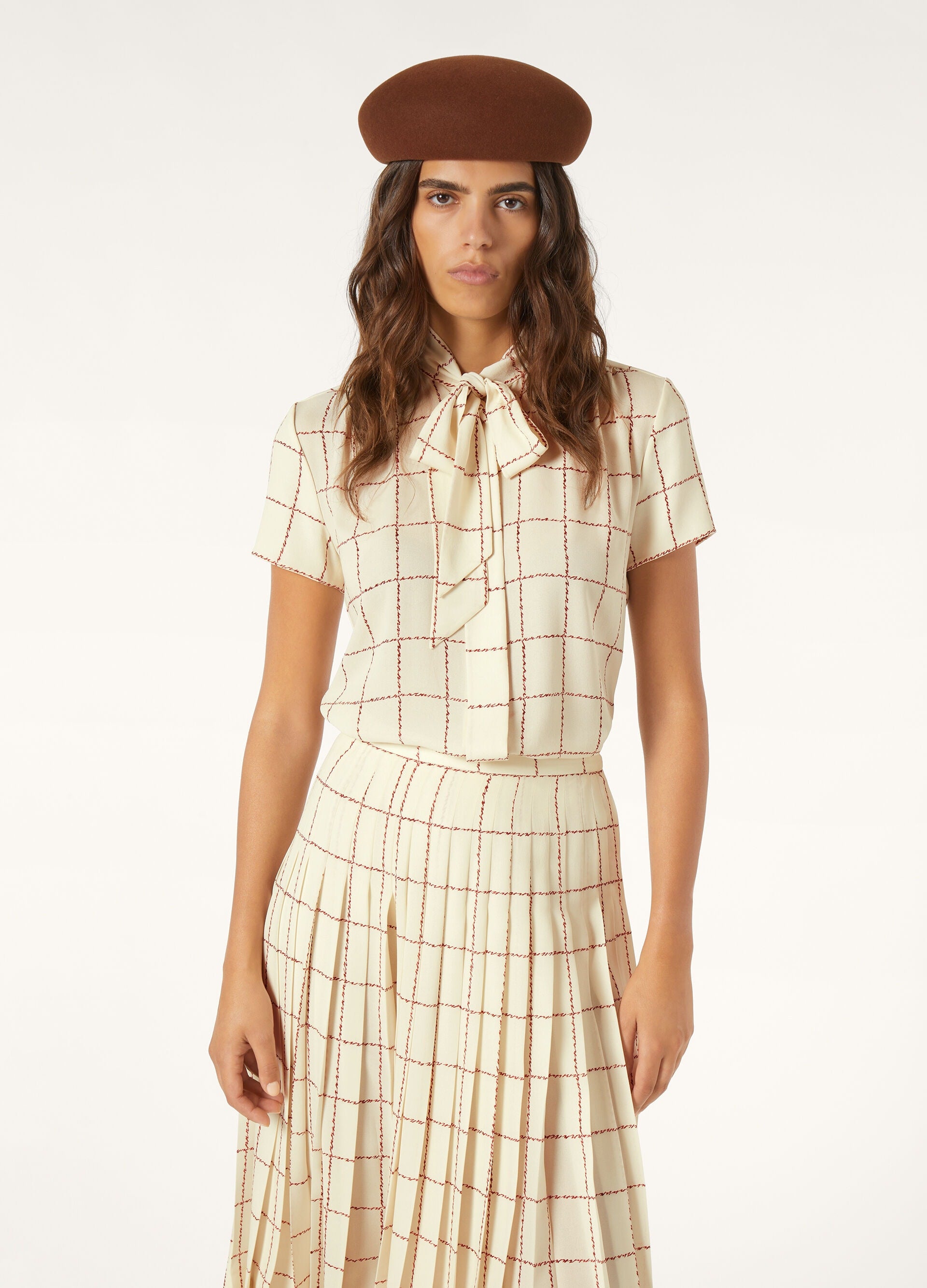 Febe Shirt - Chalk/Pecan Syrup