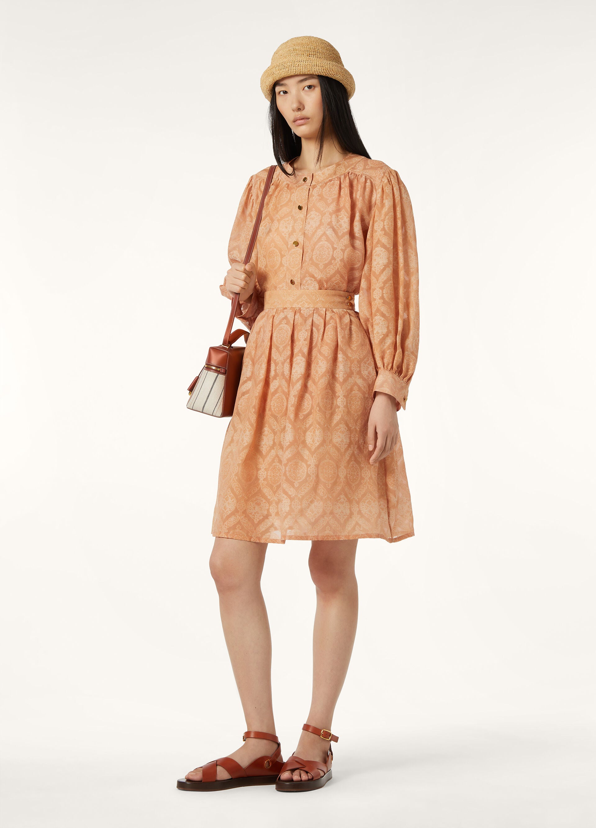 Elena Skirt - Apricot Iced Tea