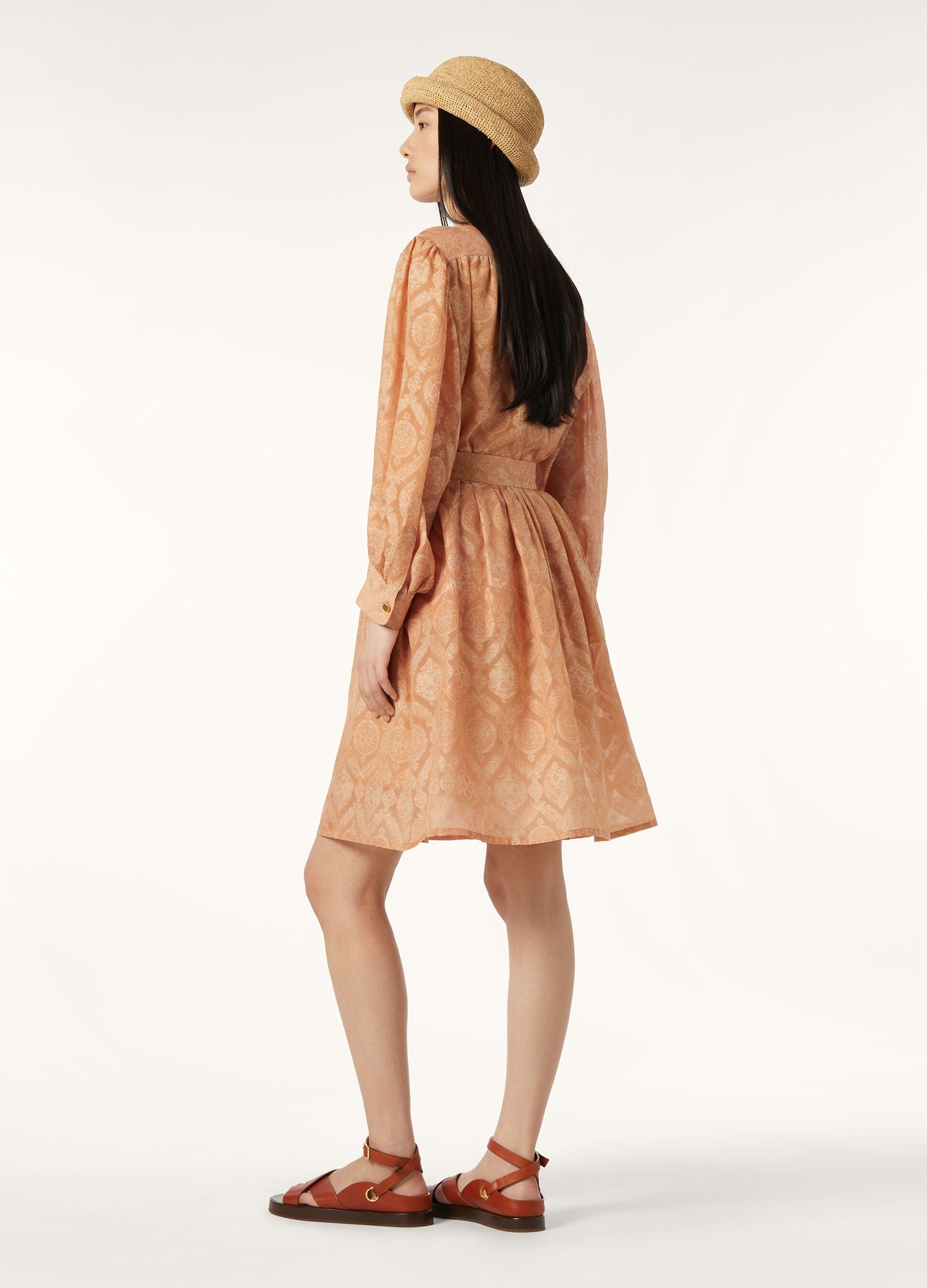 Elena Skirt - Apricot Iced Tea
