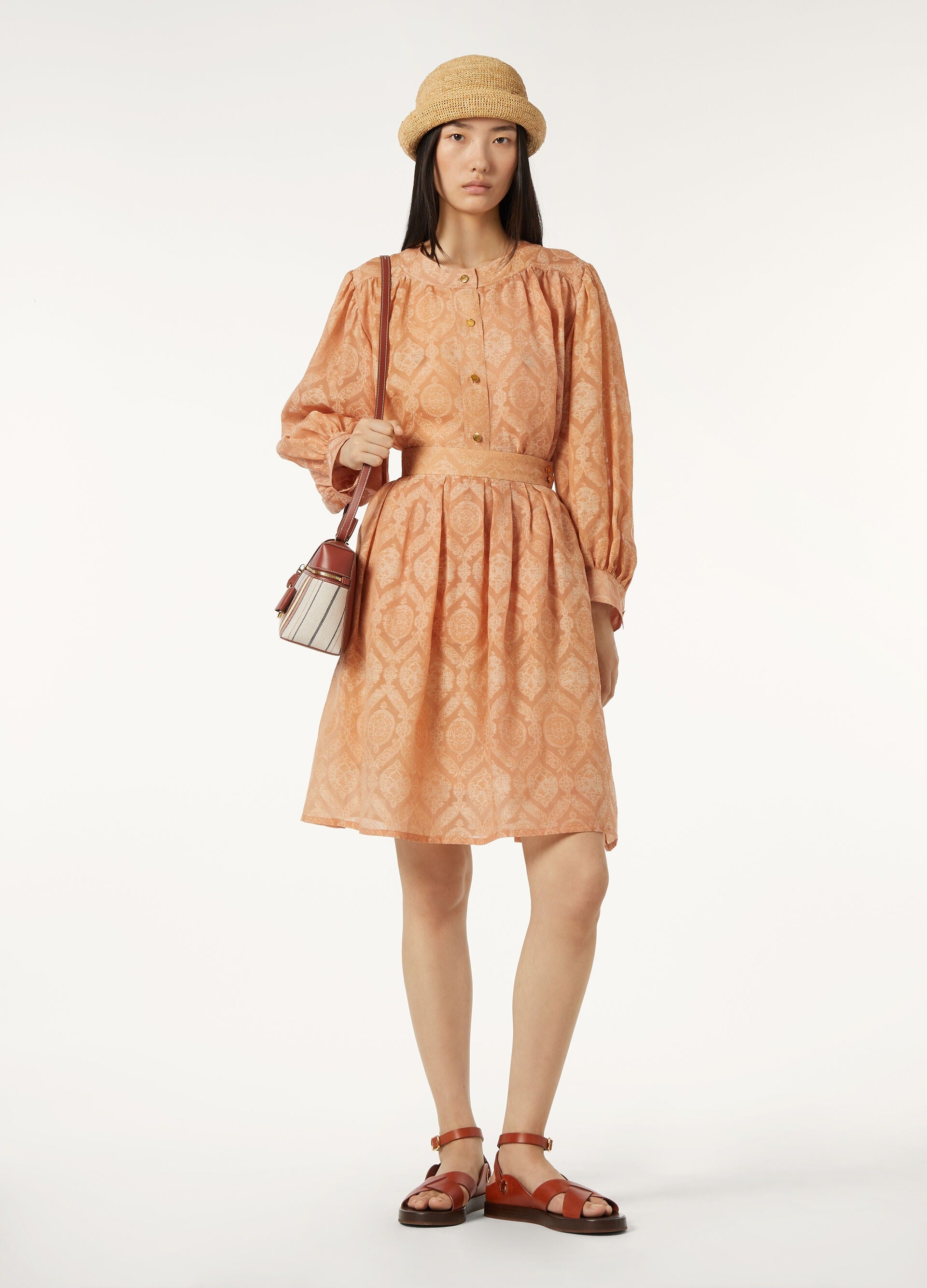 Hailey Shirt - Apricot Iced Tea