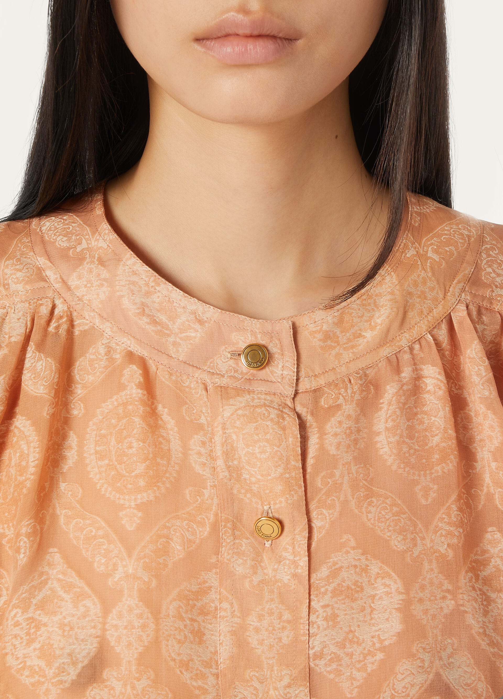 Hailey Shirt - Apricot Iced Tea