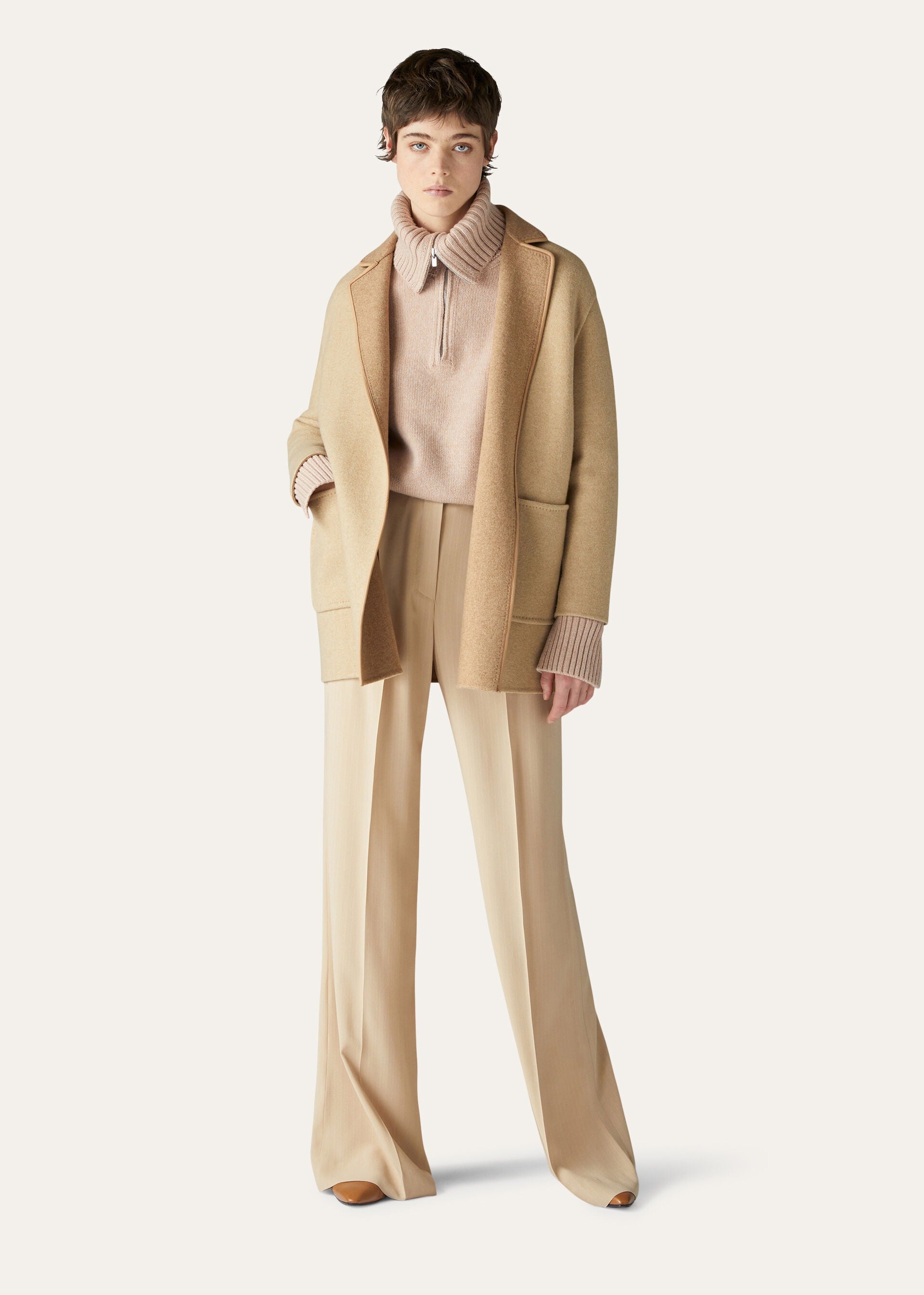 Jimi Coat - Dill Seeds/Natural Camel
