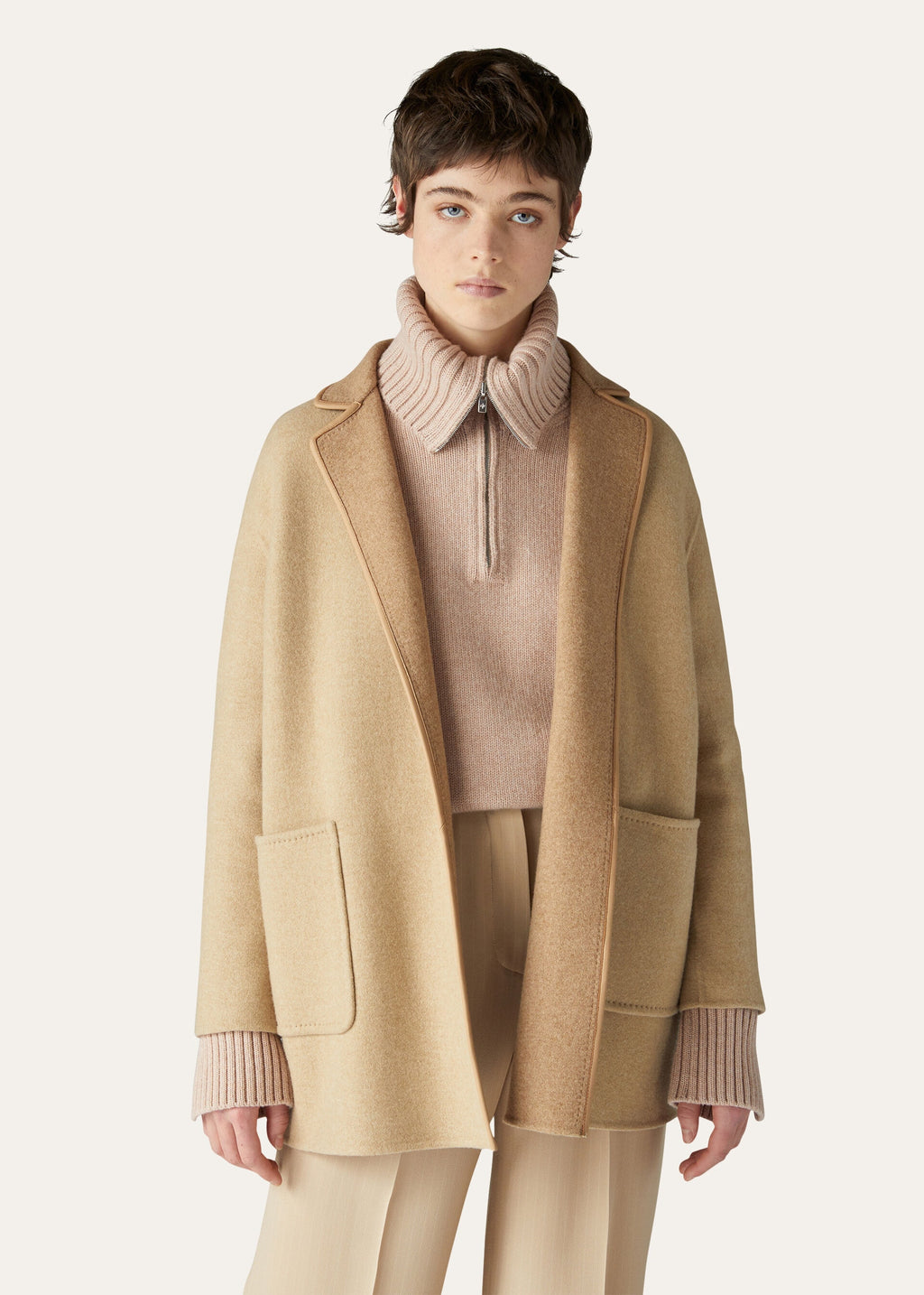 Jimi Coat - Dill Seeds/Natural Camel
