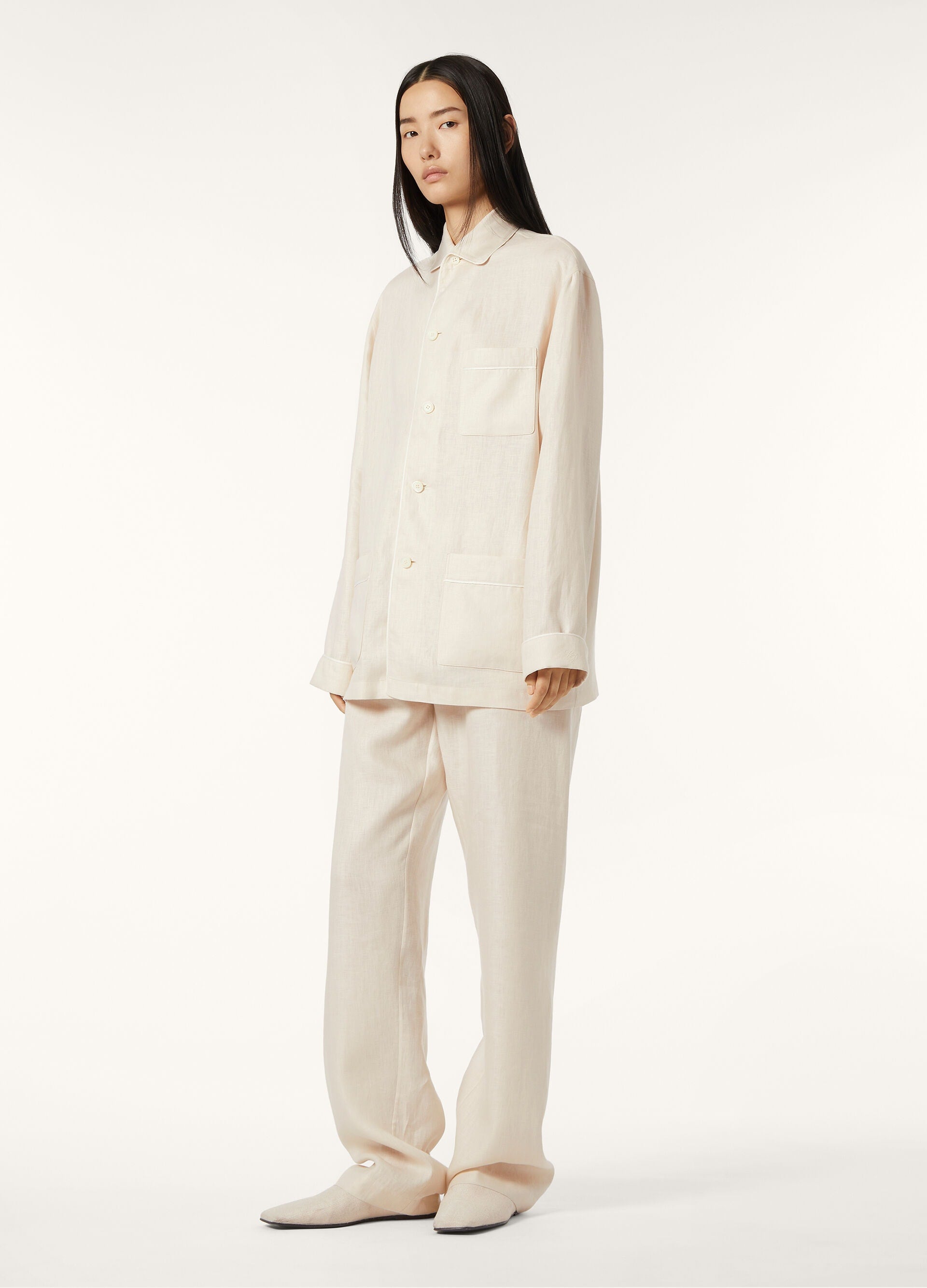 Lian Pajamas Shirt - Clear Oyster