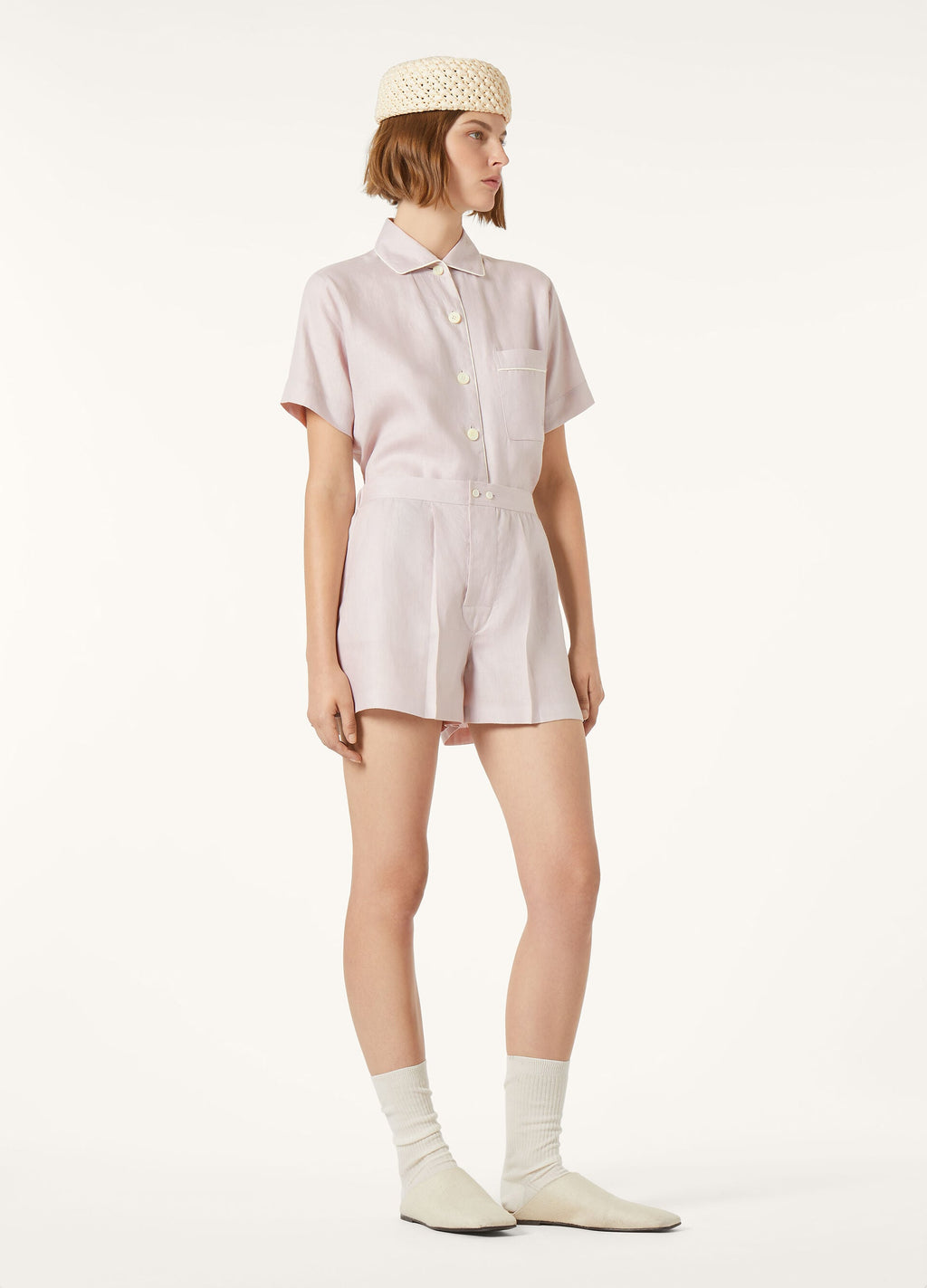 Angelina Pajamas Shirt - Graysh Lavender