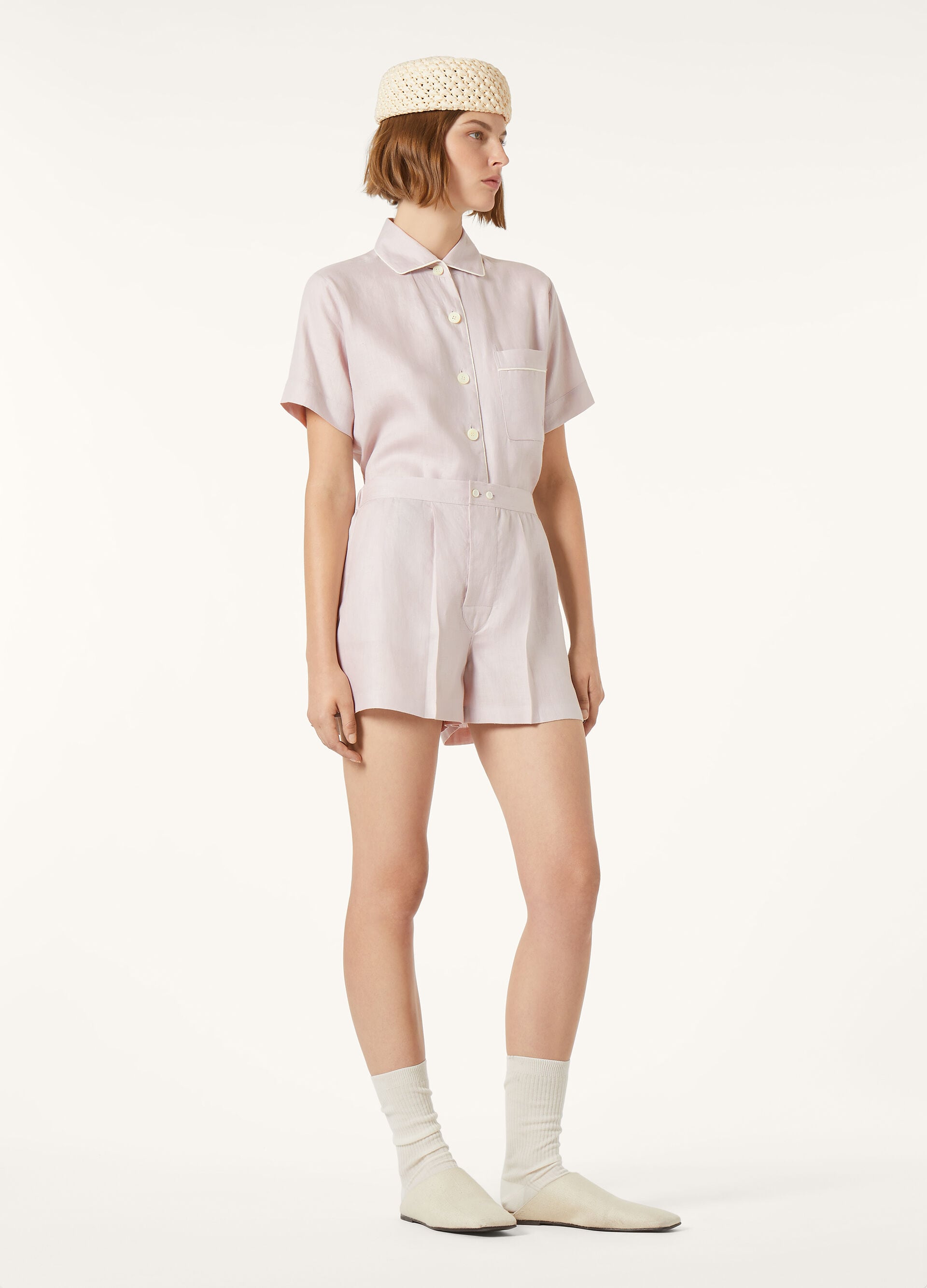 Angelina Pajamas Shirt - Graysh Lavender