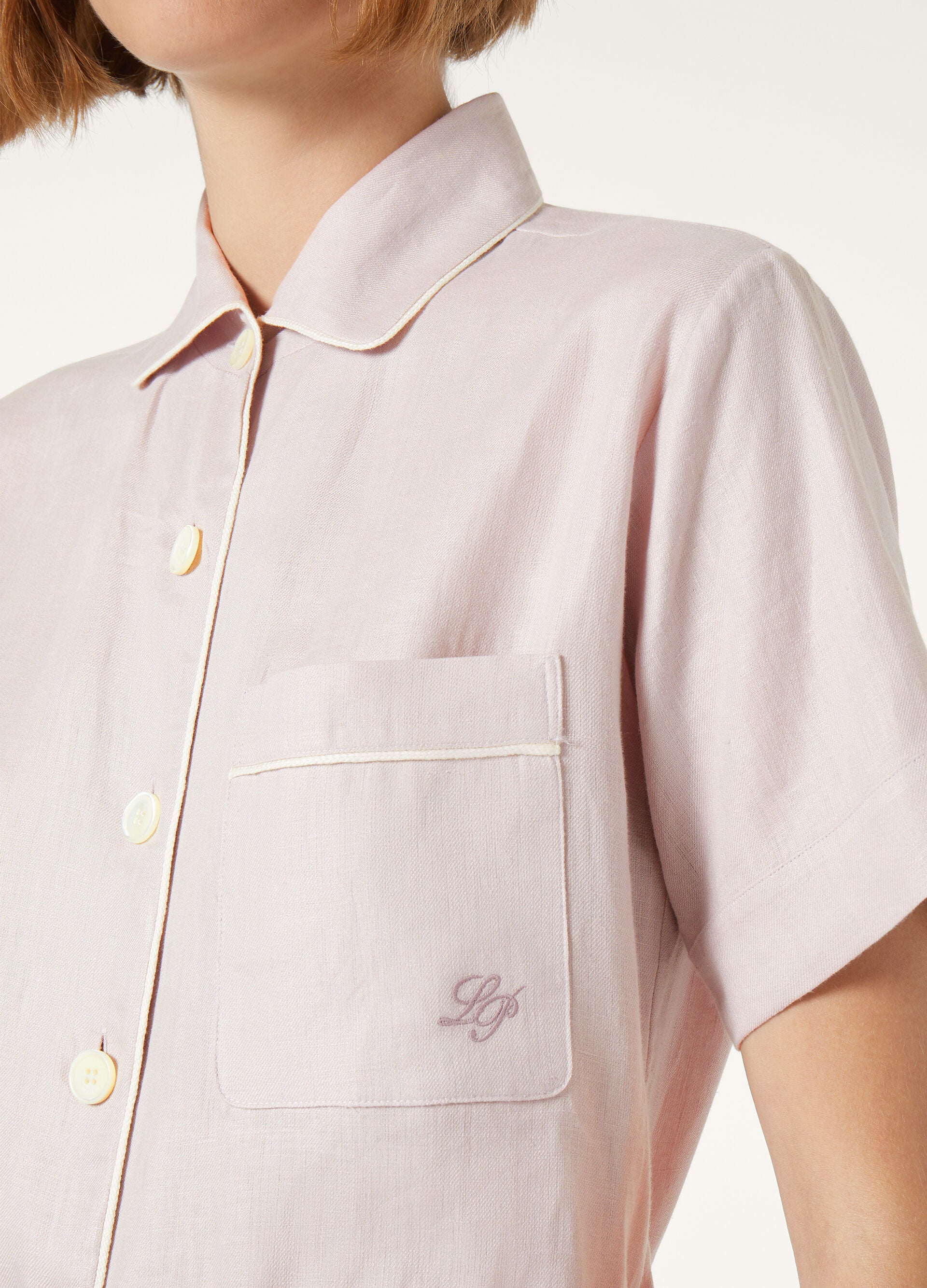 Angelina Pajamas Shirt - Graysh Lavender