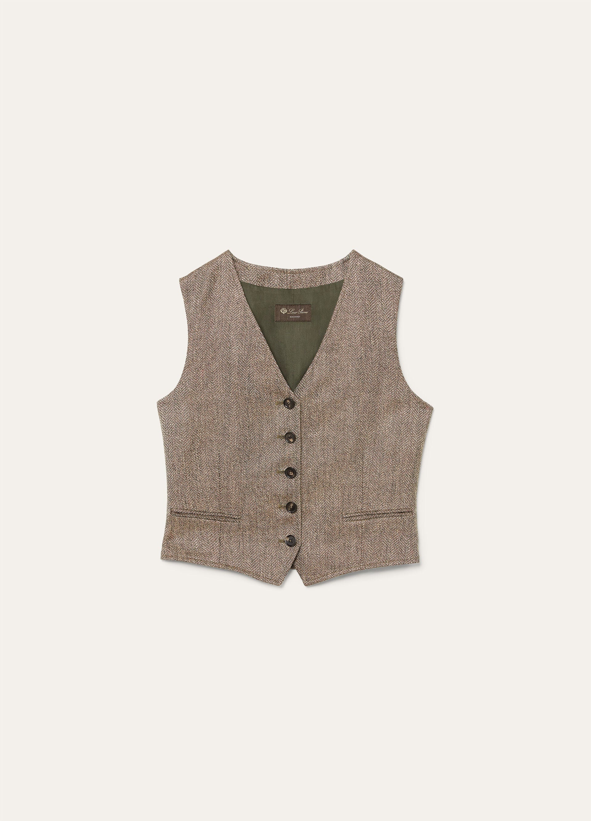 Teodoro Vest - Cherry Wine/Clear Oyster/Watercress