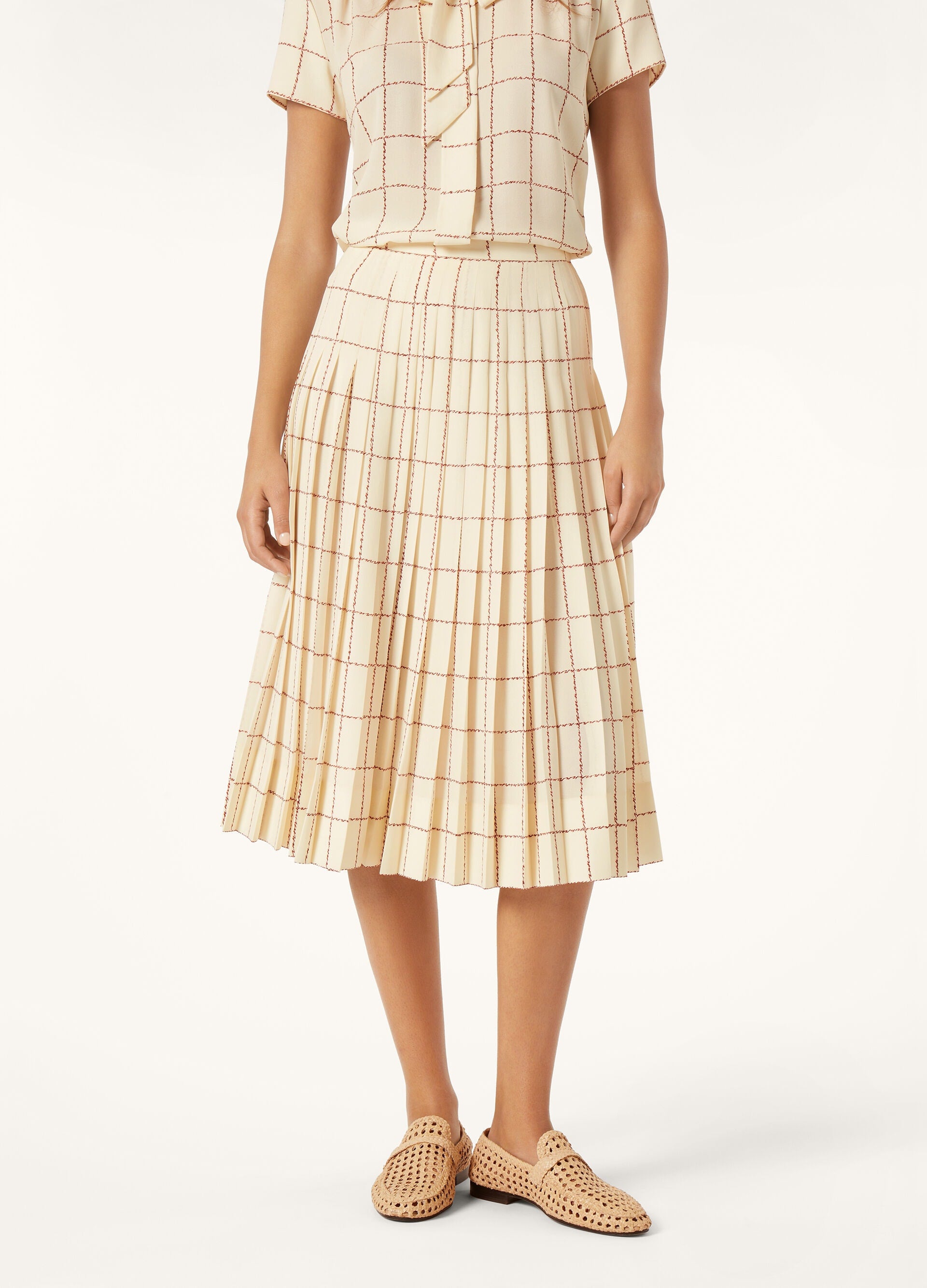 Clea Skirt - Chalk/Pecan Syrup
