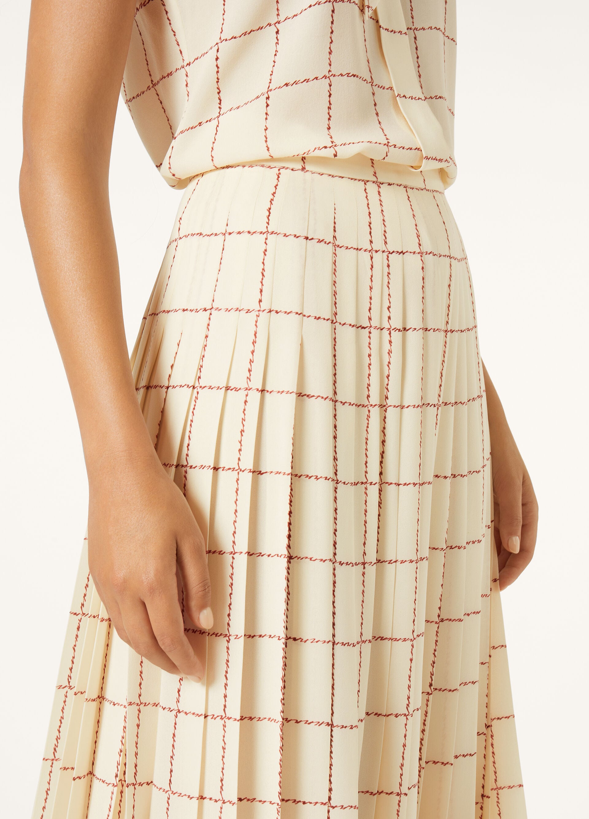 Clea Skirt - Chalk/Pecan Syrup