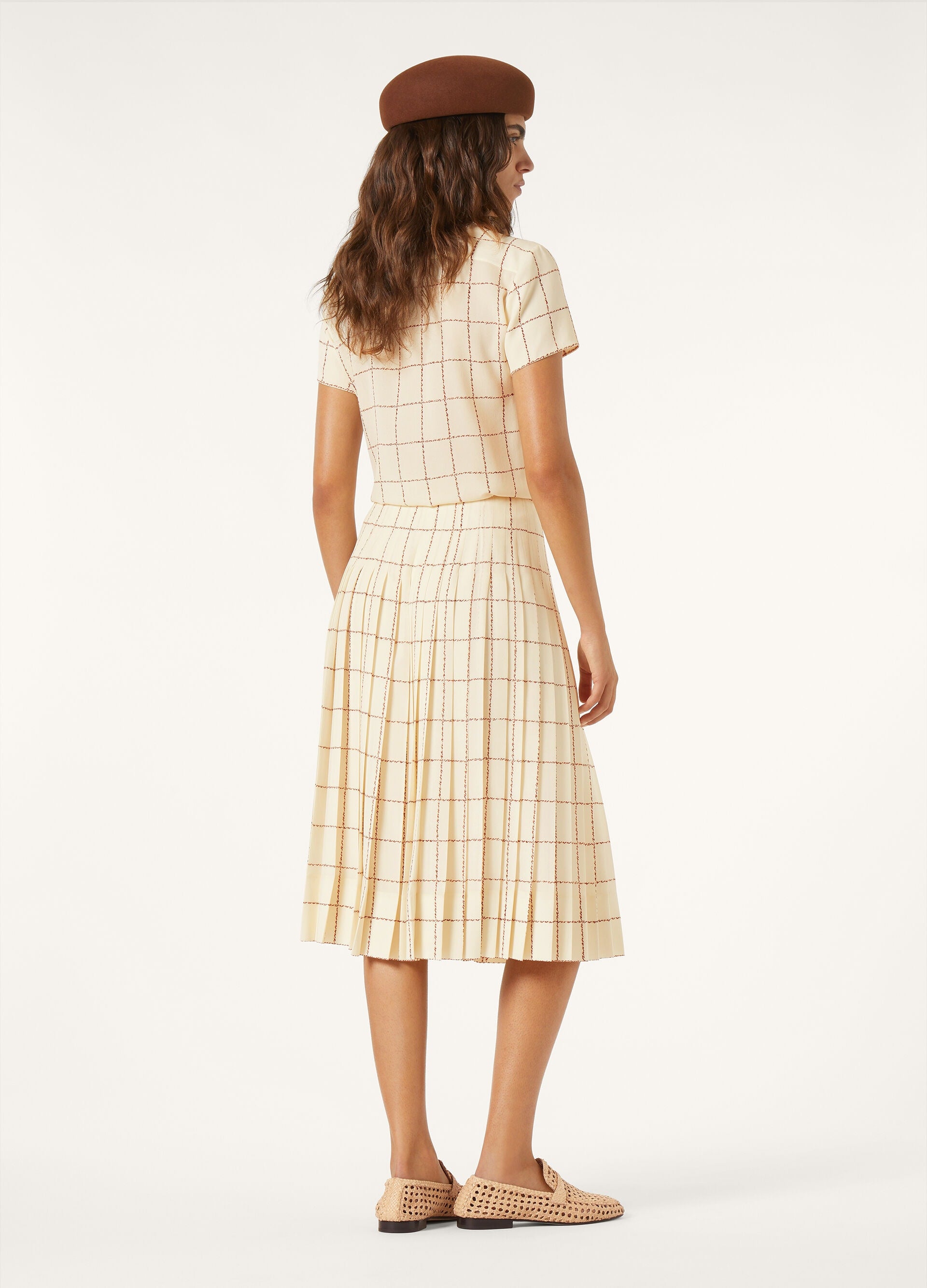 Clea Skirt - Chalk/Pecan Syrup