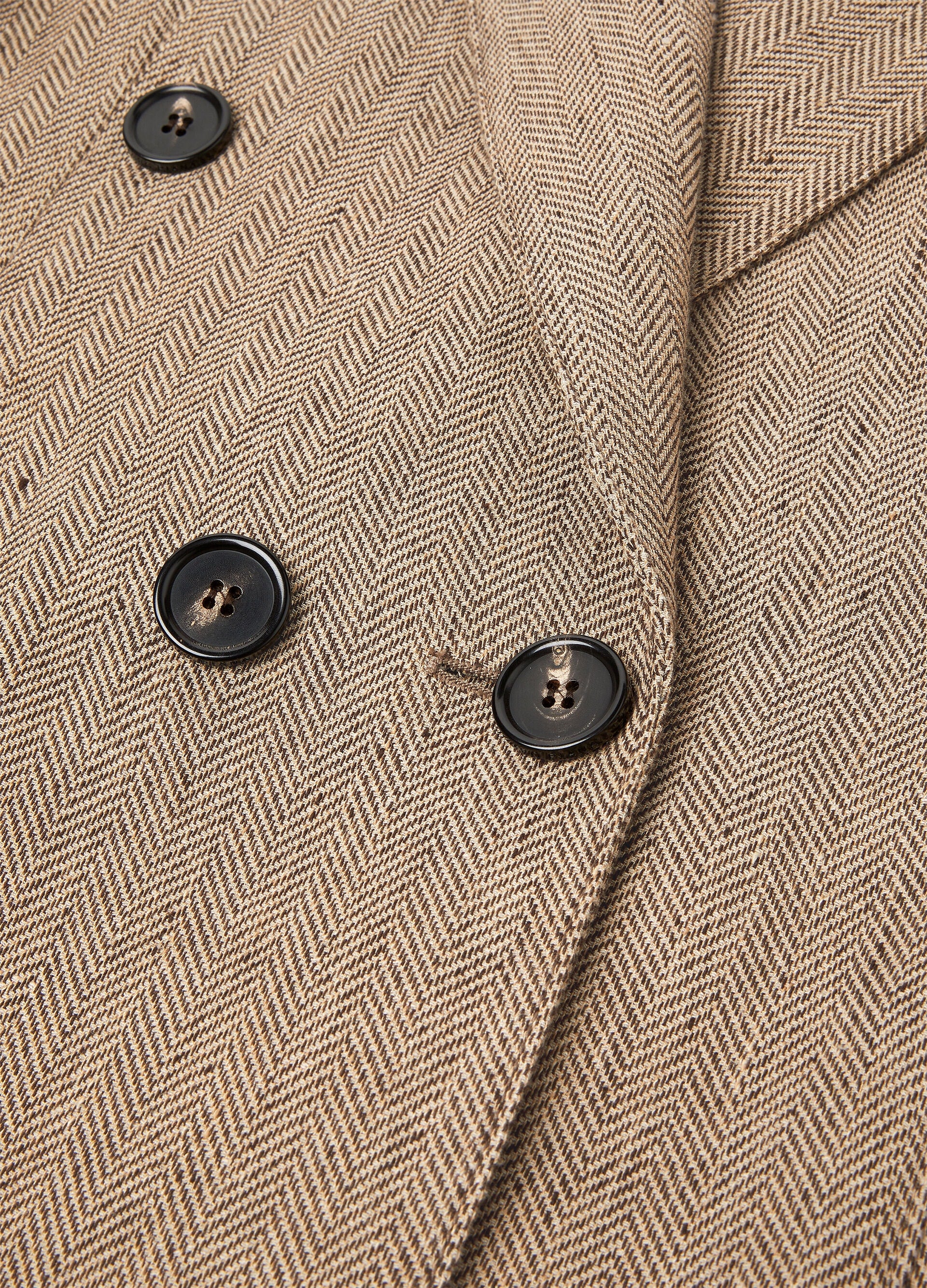 Genny Blazer - Brown Chevron