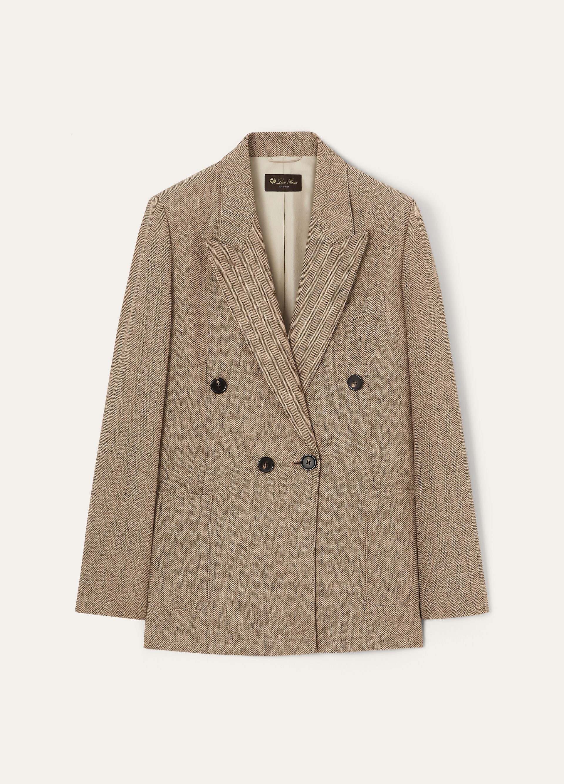Genny Blazer - Brown Chevron