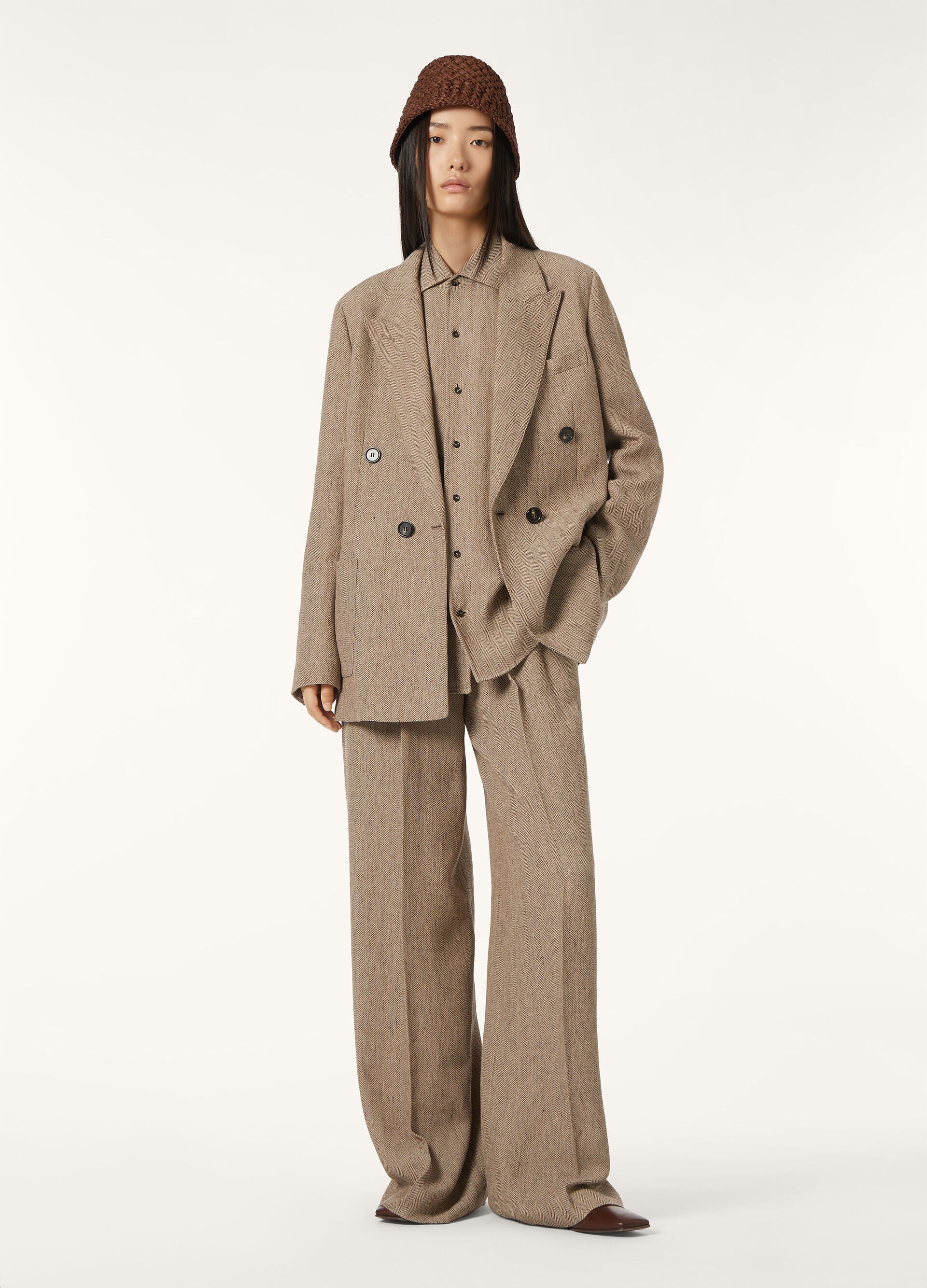 André Shirt - Brown Chevron