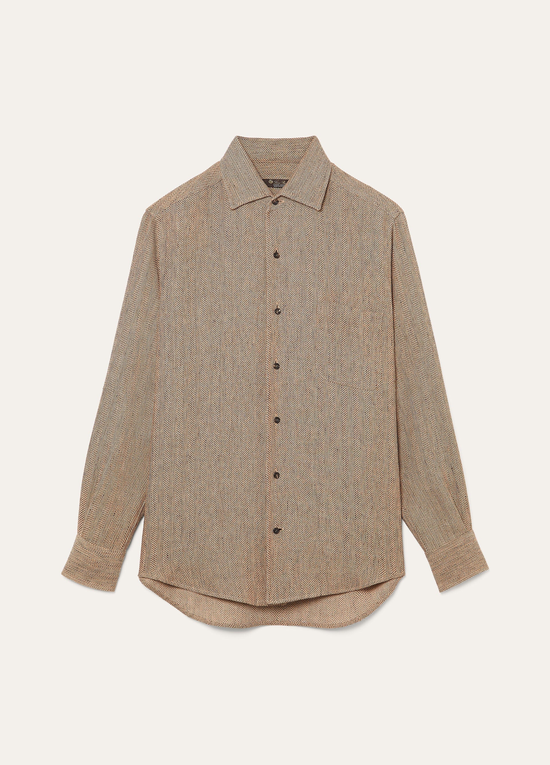 André Shirt - Brown Chevron