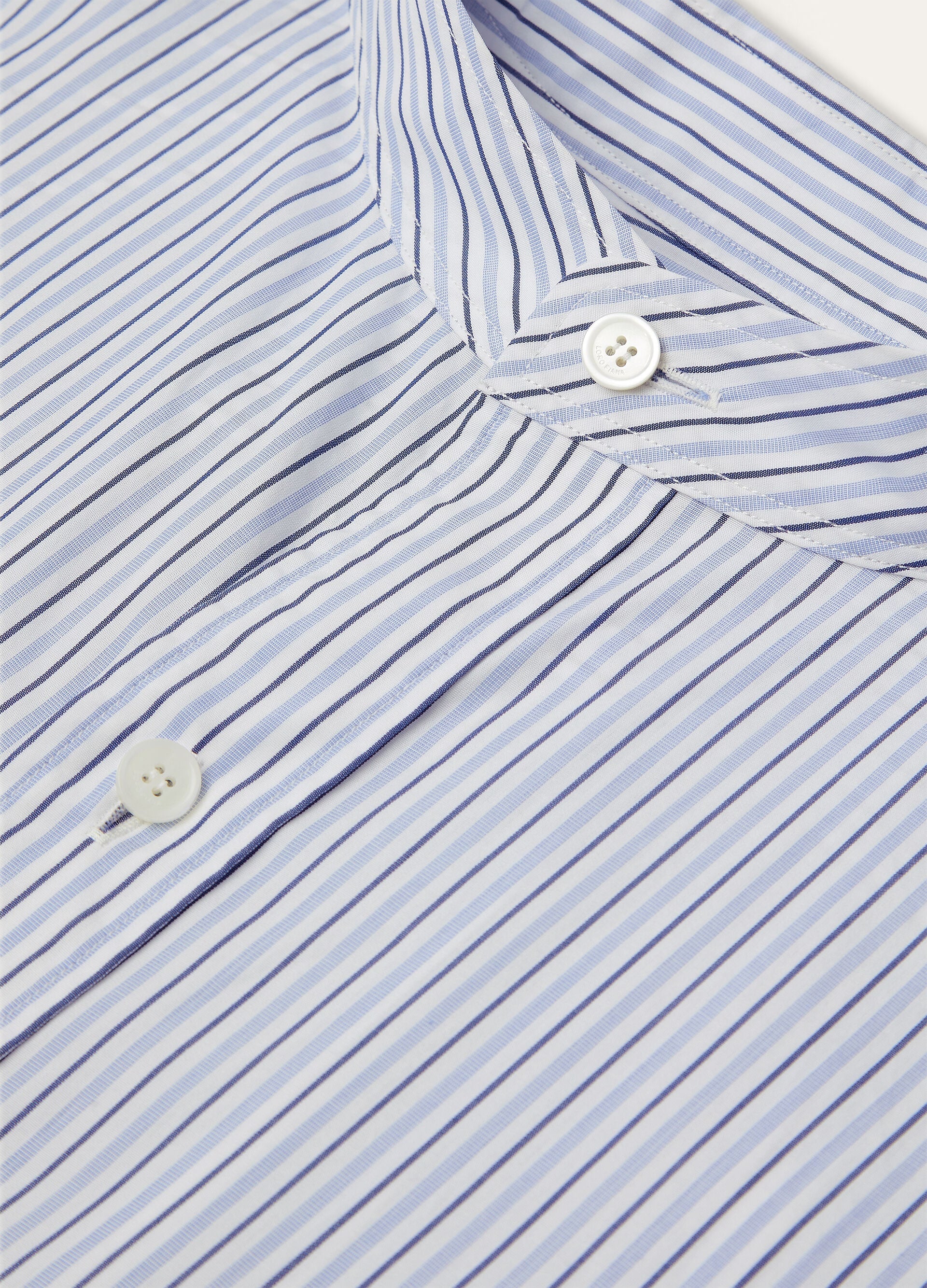 Catlin Dress - White Blue Stripes